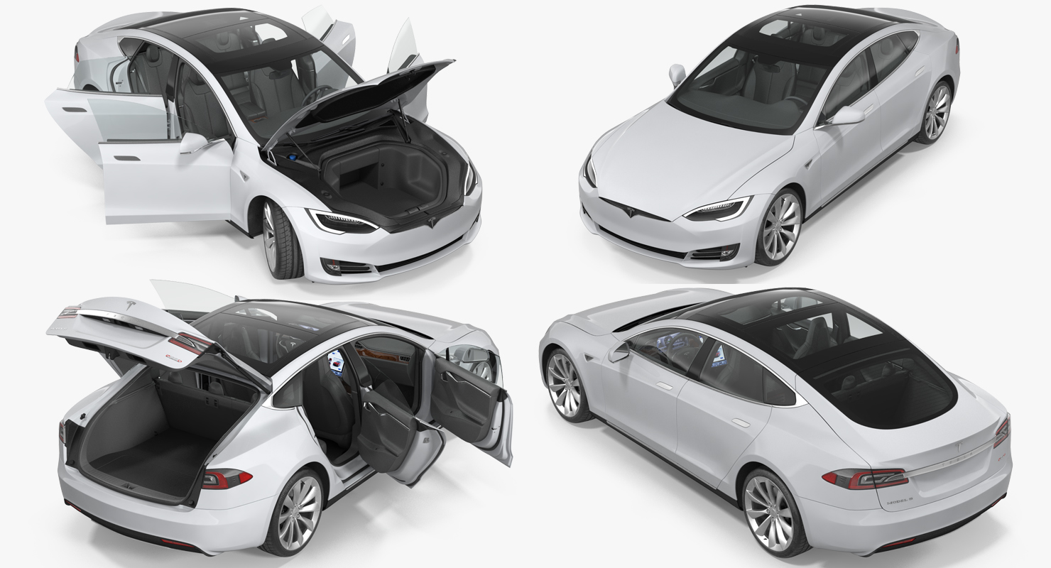 Tesla Model S P100D 2017 3D model