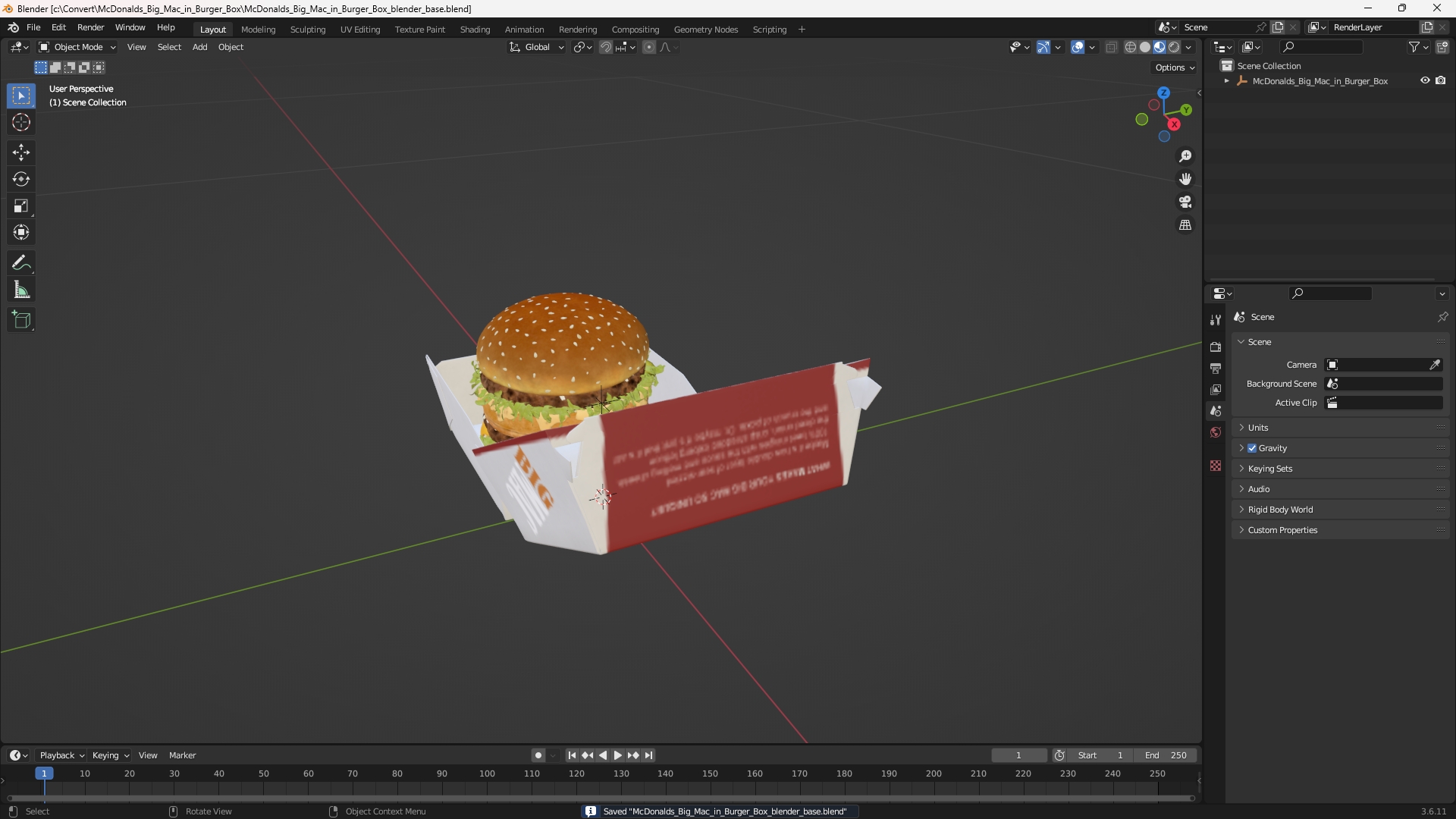 McDonalds Big Mac in Burger Box - view 10
