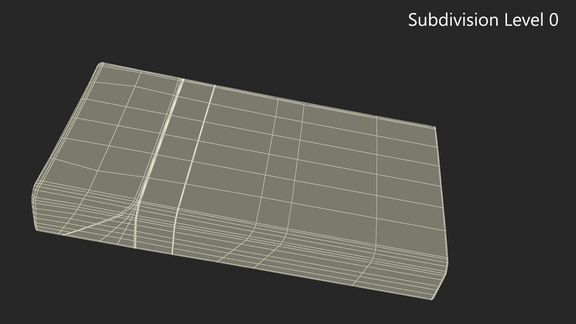 Pack of Cigarettes Super Slim Gold 3D model