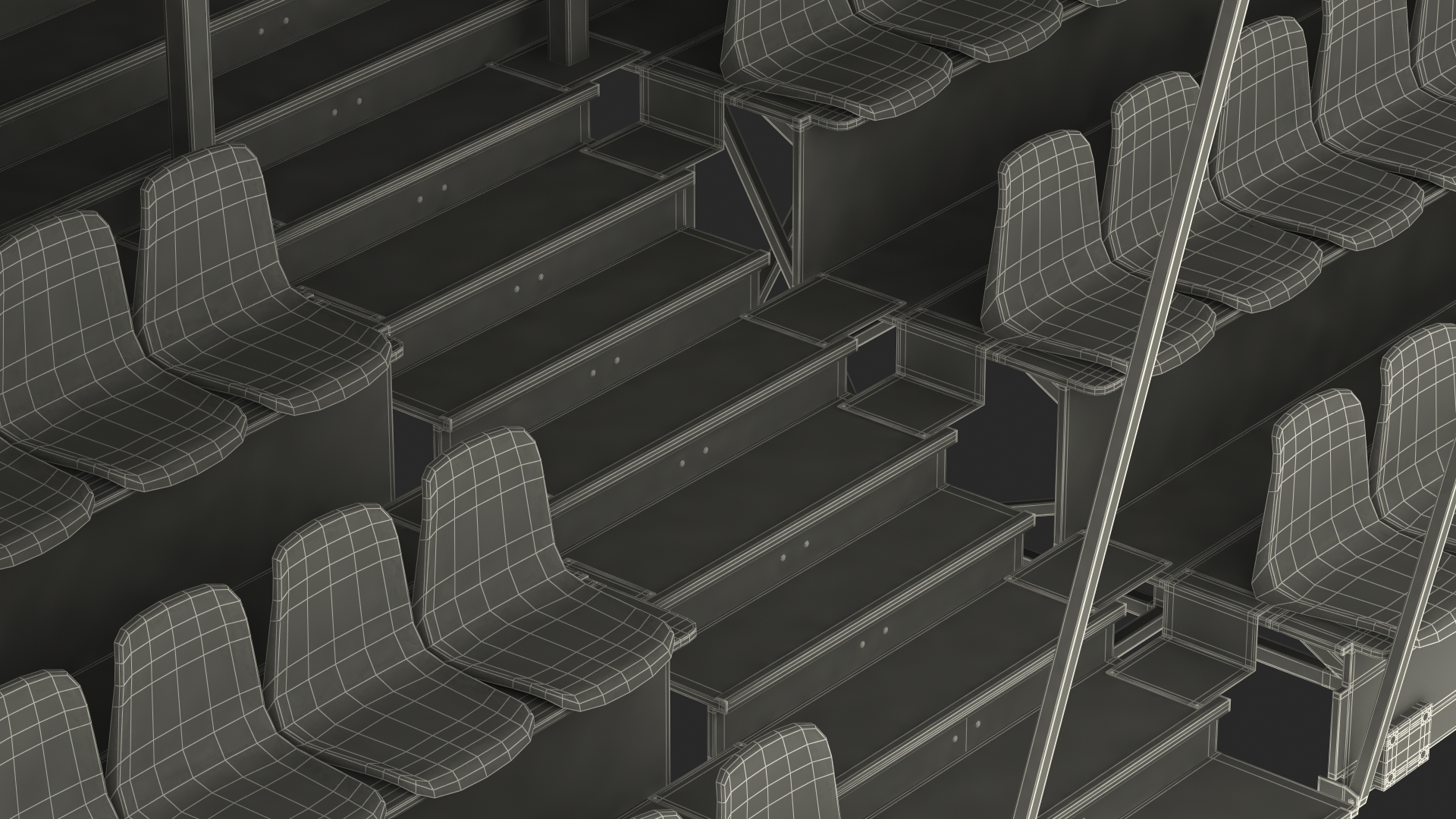 3D Mobile Tiered Seating