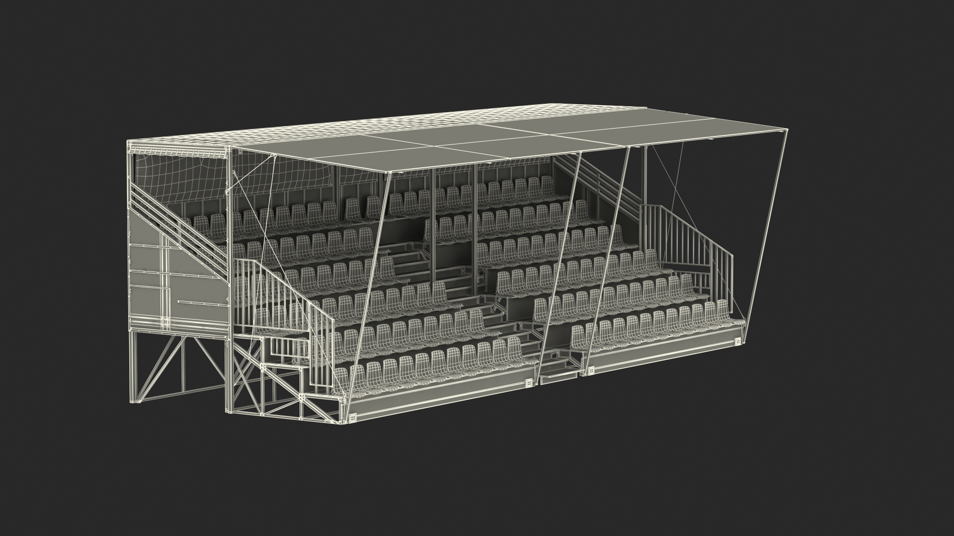 3D Mobile Tiered Seating