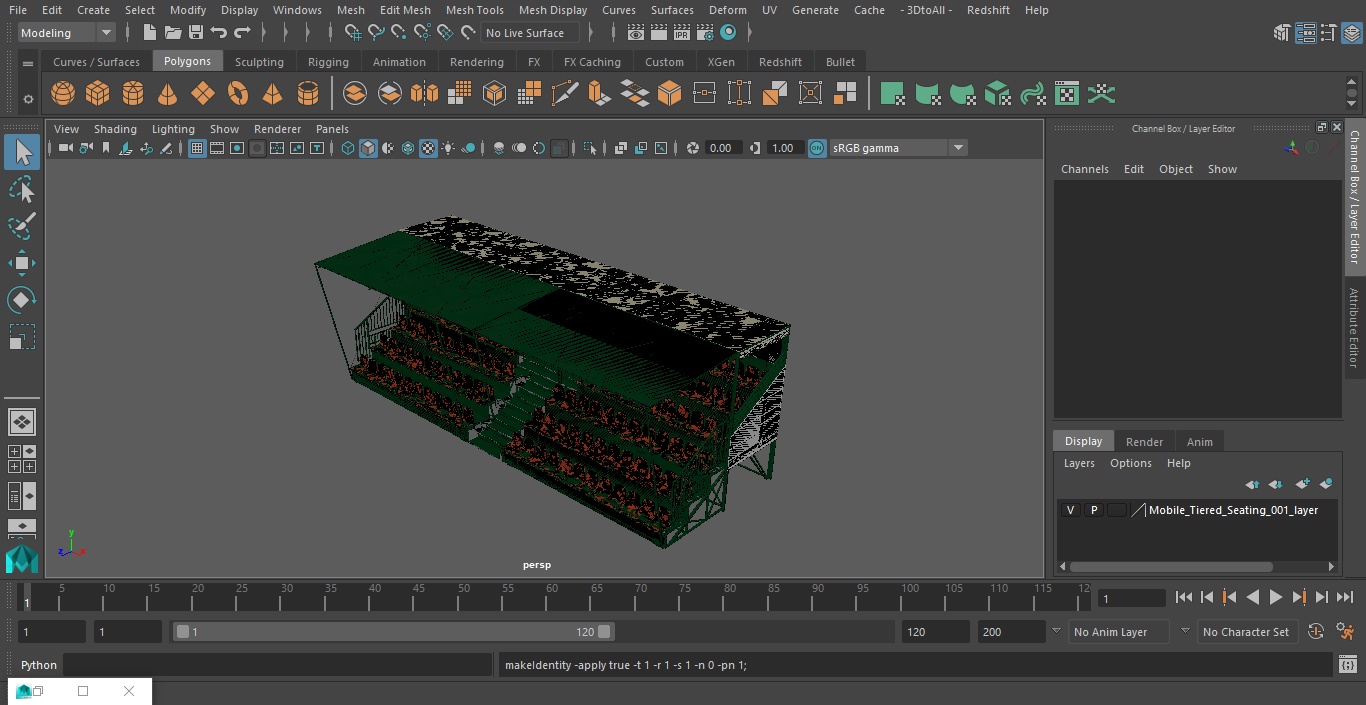 3D Mobile Tiered Seating