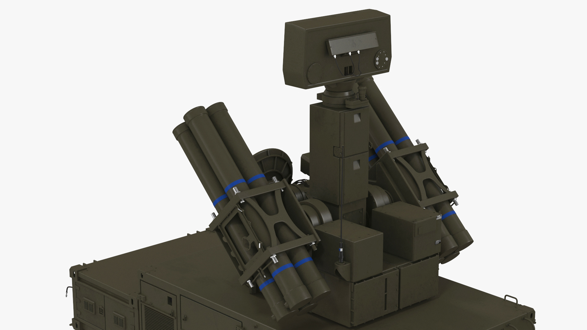 3D Crotale NG Air Defense Missile System Rigged for Maya model