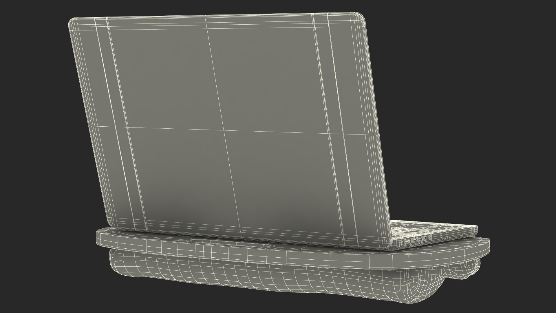 Laptop Stand Table Black 3D model