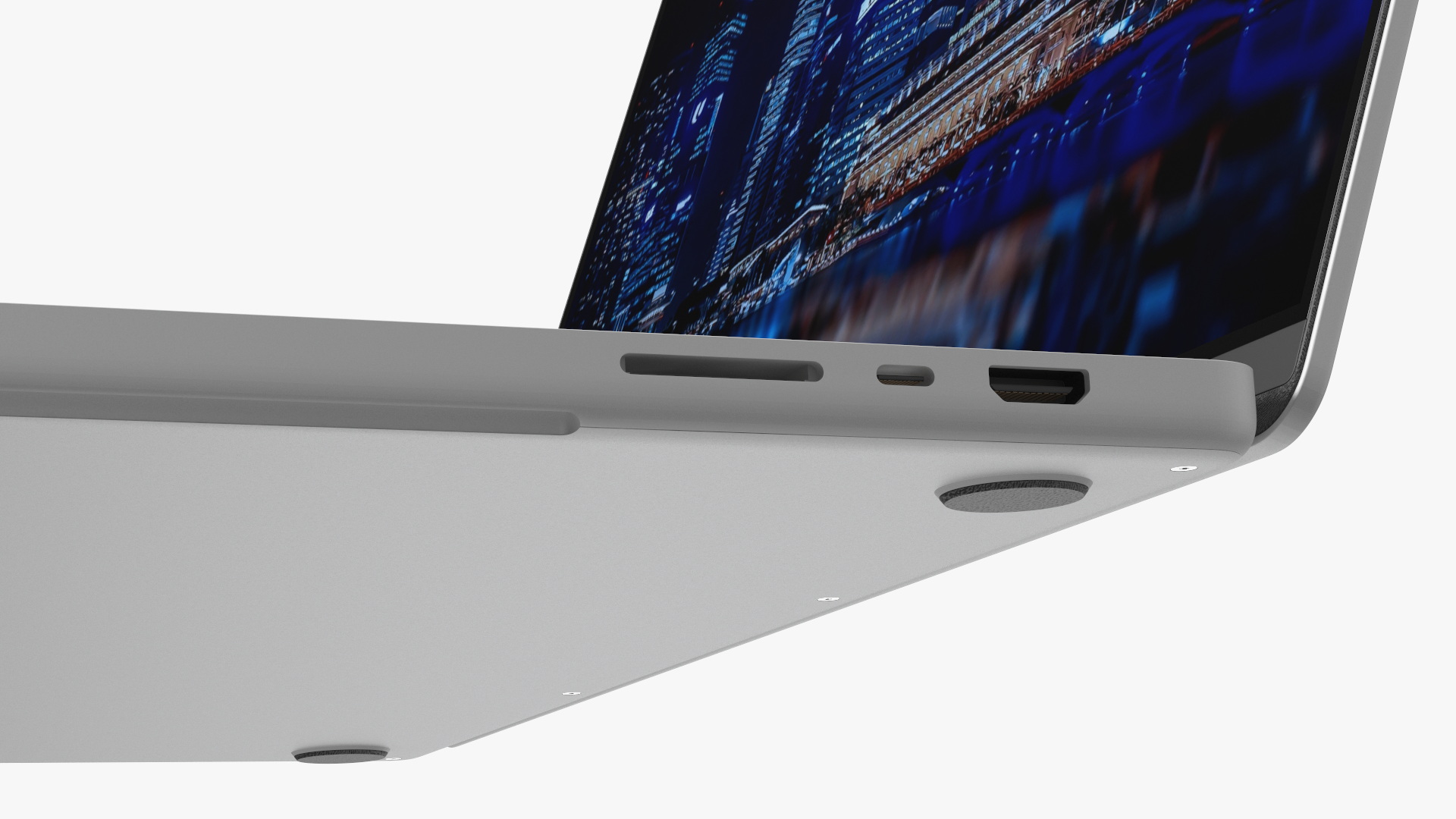 Laptop Stand Table Black 3D model