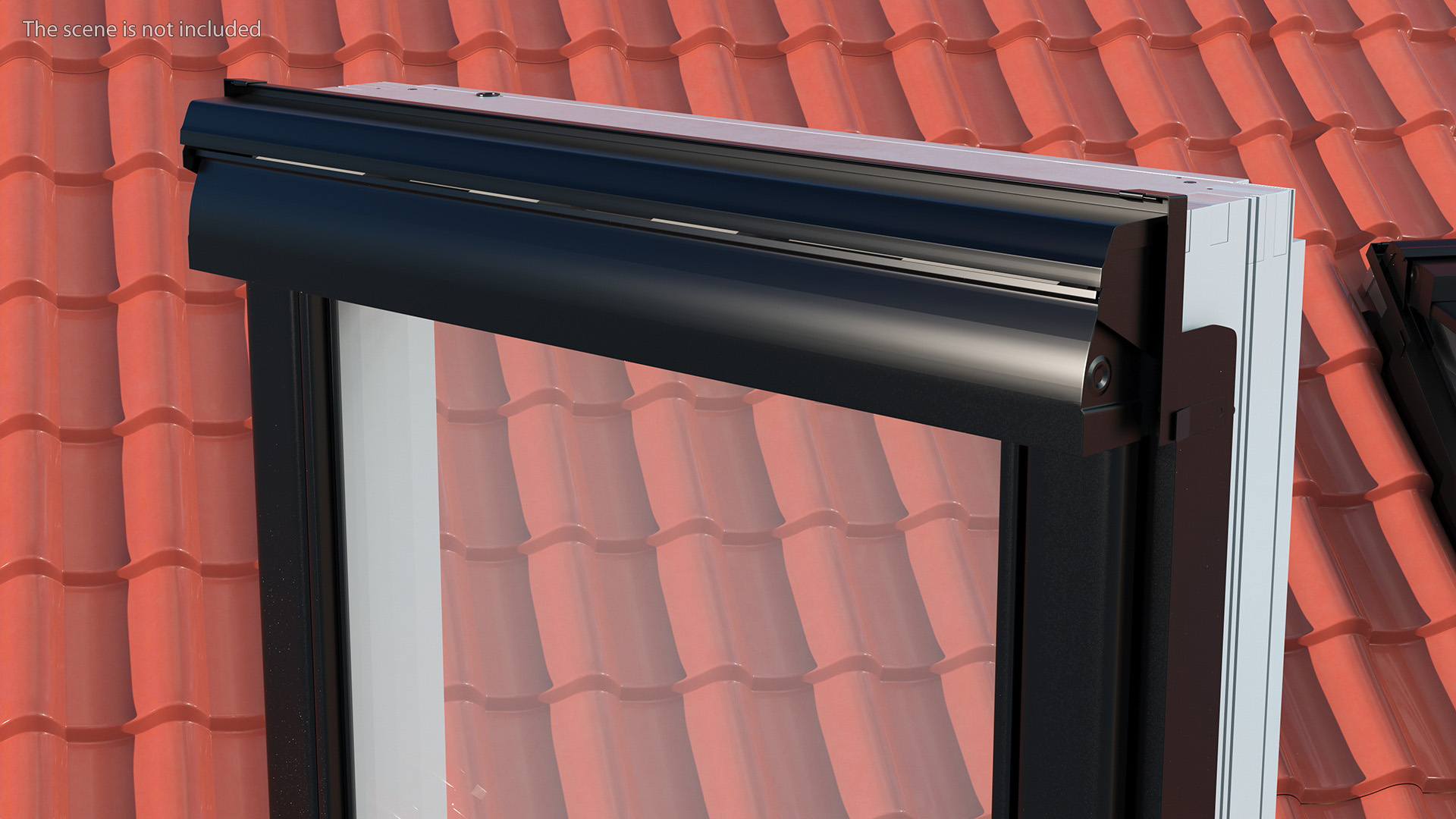 3D model Center Pivot Roof Window 78 x 118 Rigged