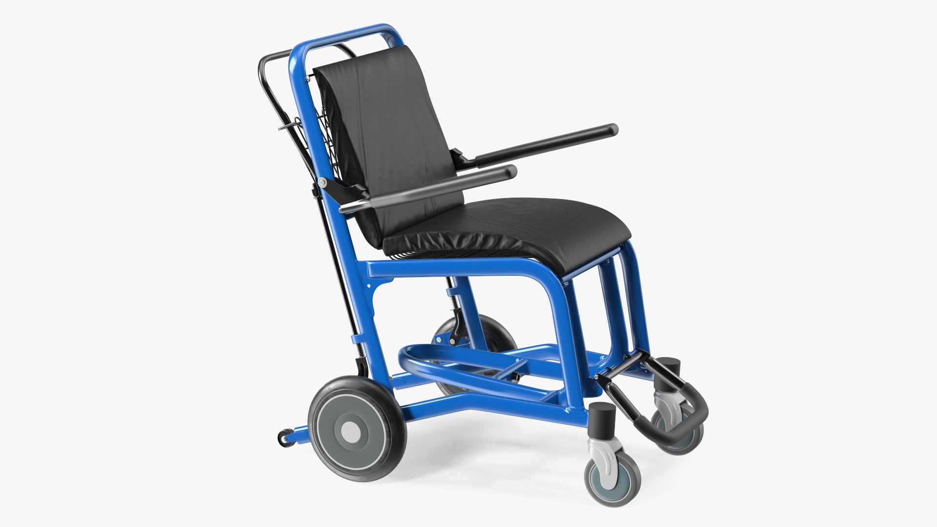 3D Airport Wheelchair Blue model