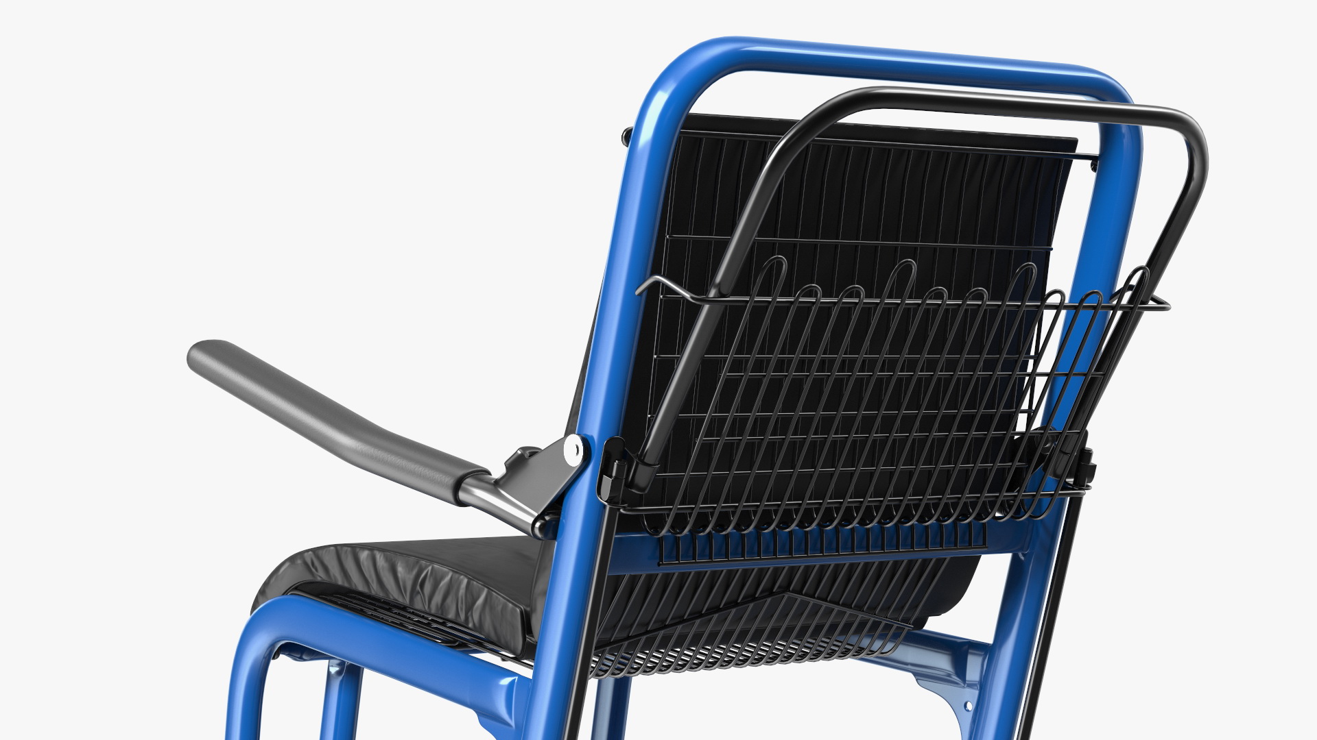3D Airport Wheelchair Blue model