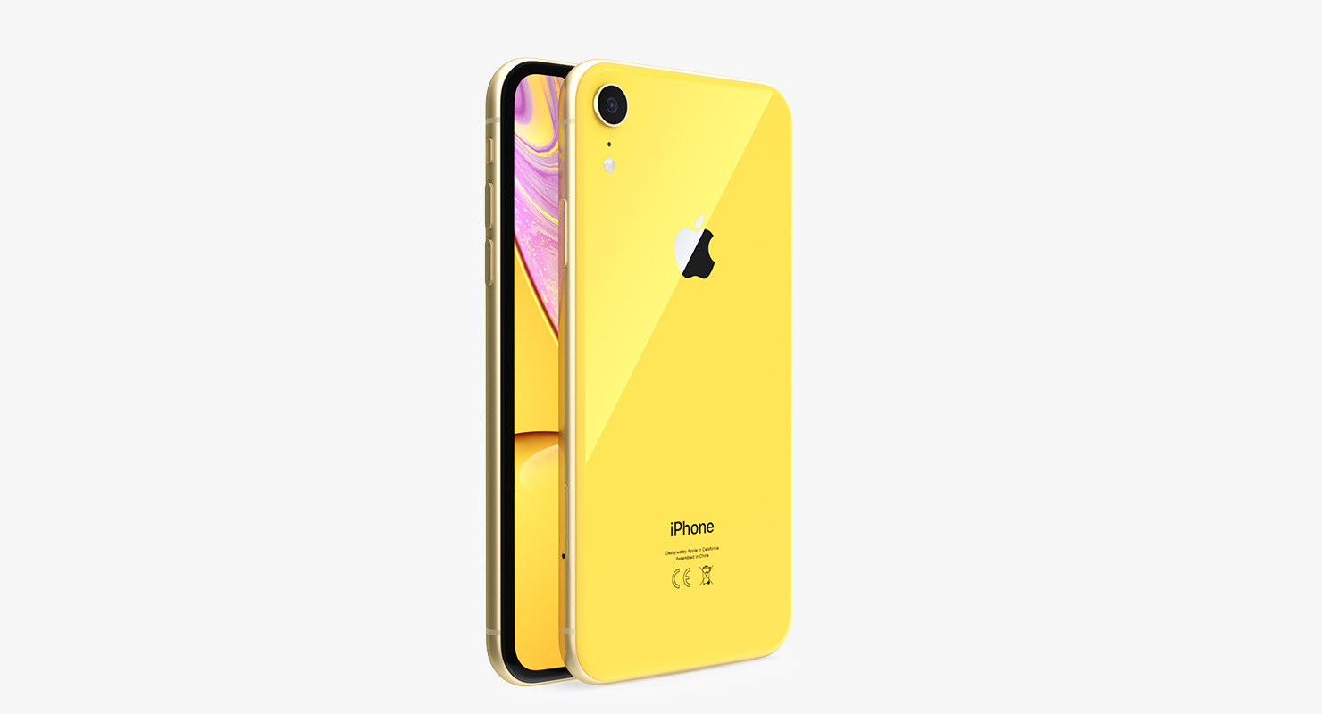 3D iPhone XR Yellow