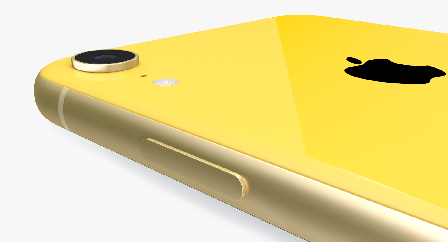 3D iPhone XR Yellow