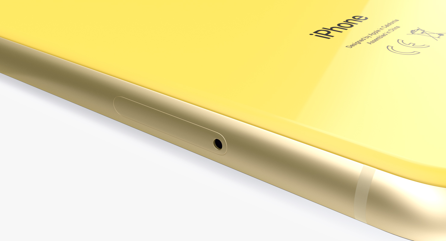 3D iPhone XR Yellow