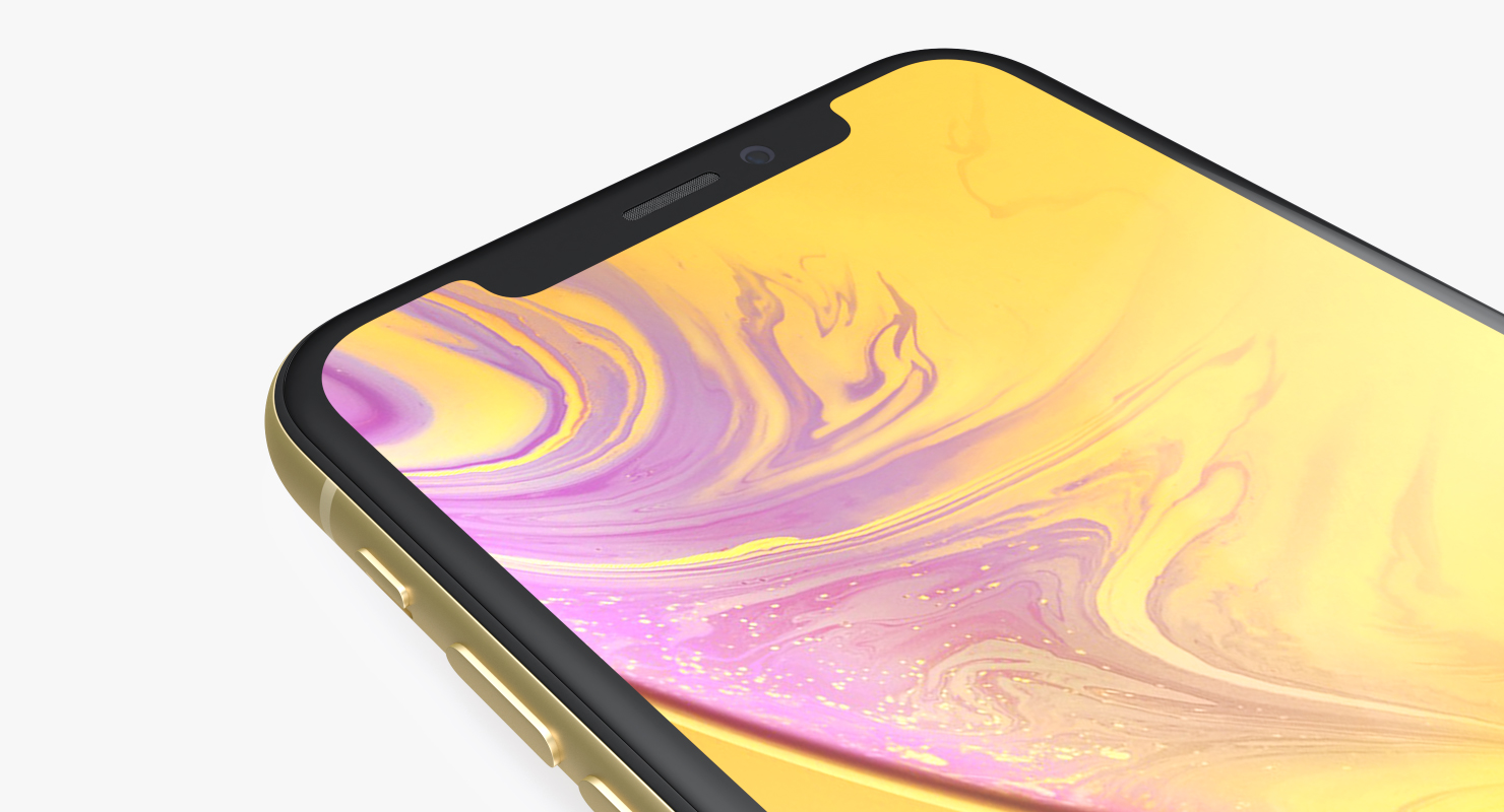 3D iPhone XR Yellow