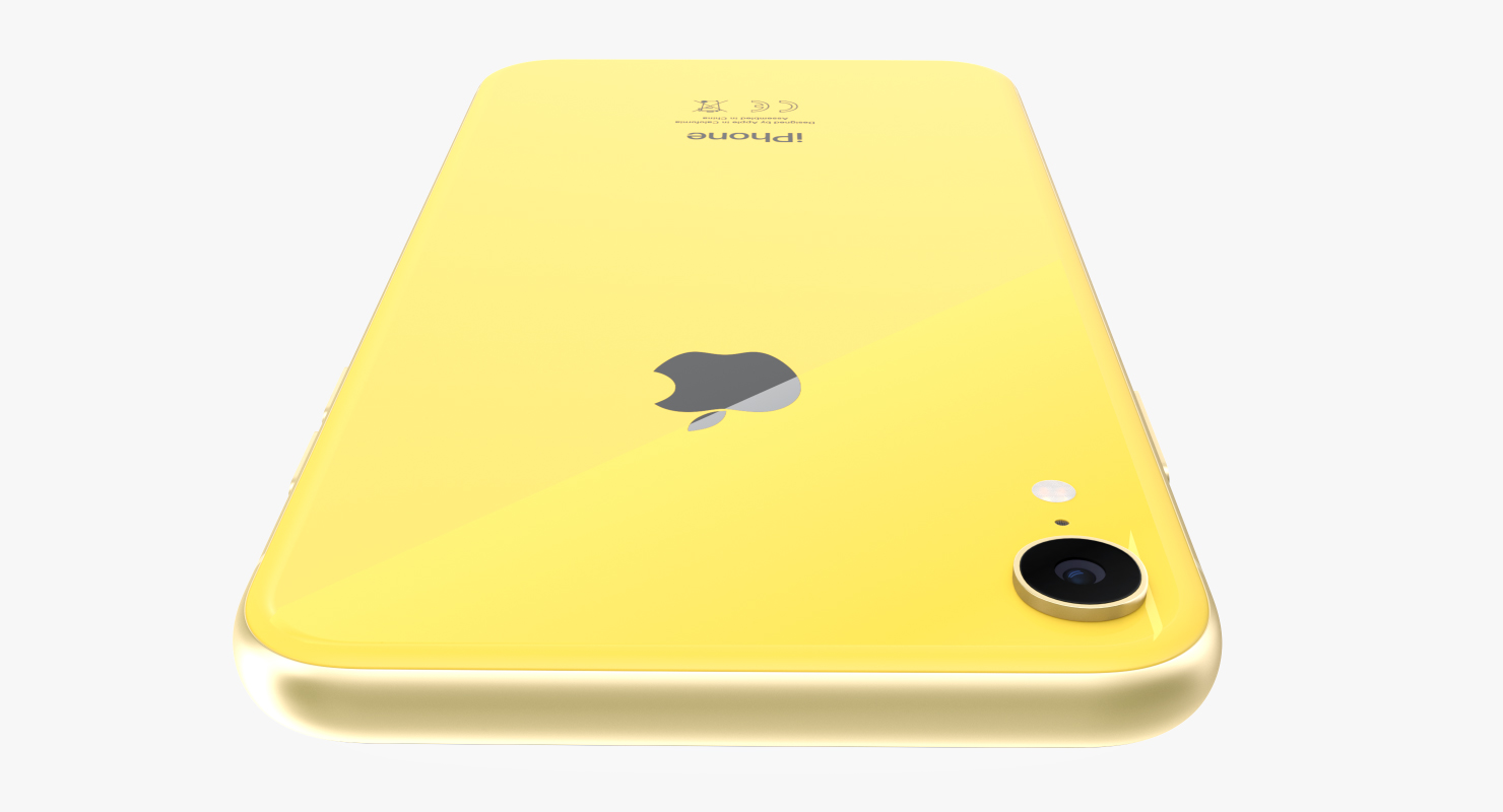 3D iPhone XR Yellow
