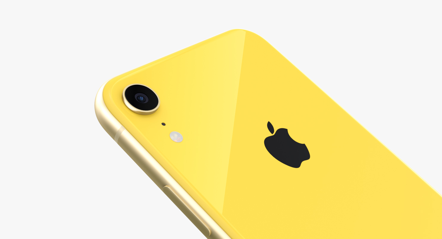 3D iPhone XR Yellow