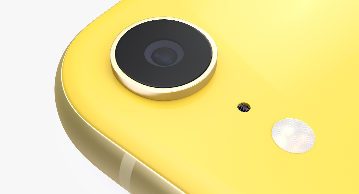 3D iPhone XR Yellow