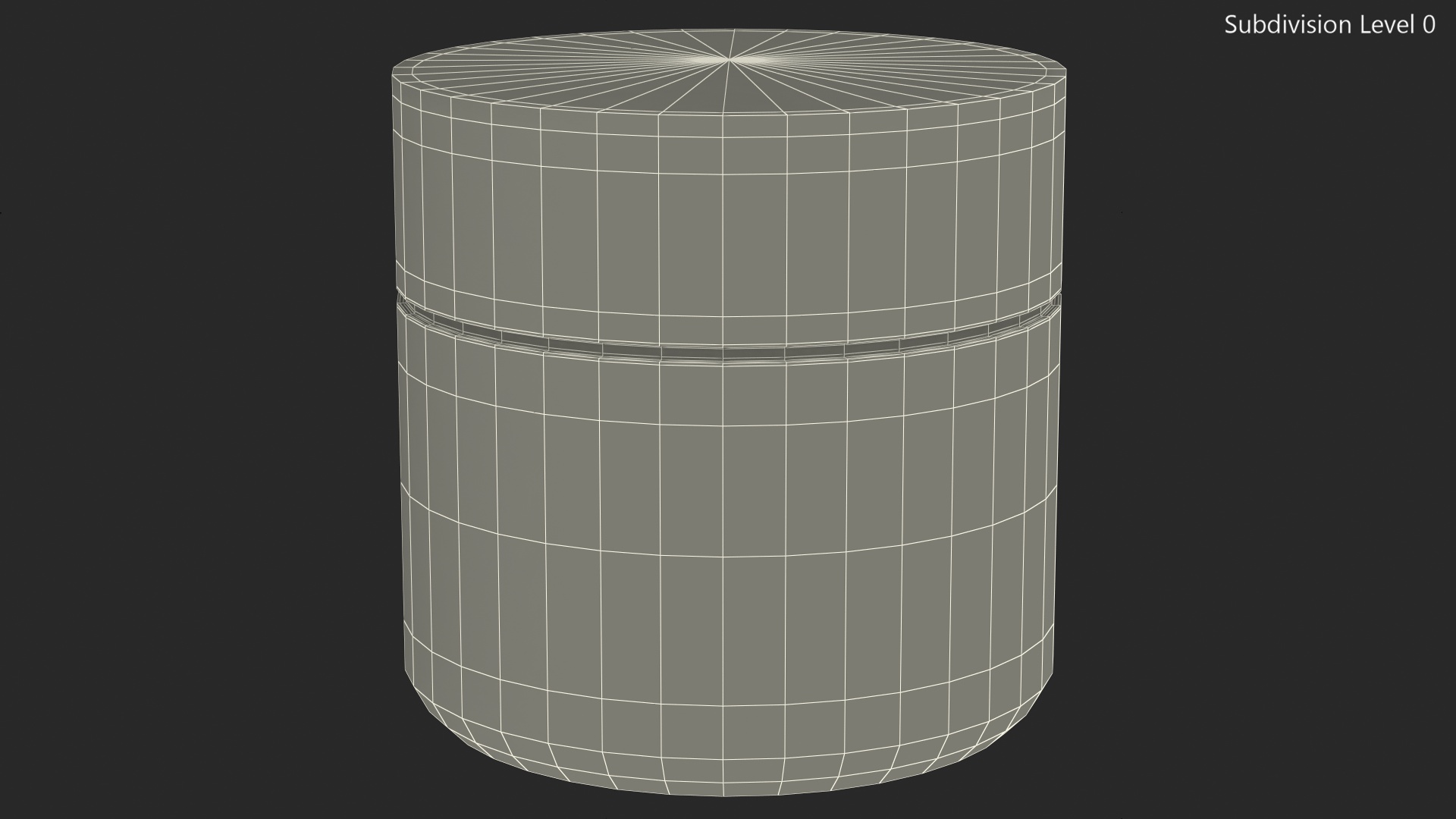 3D model Black Cream Jar