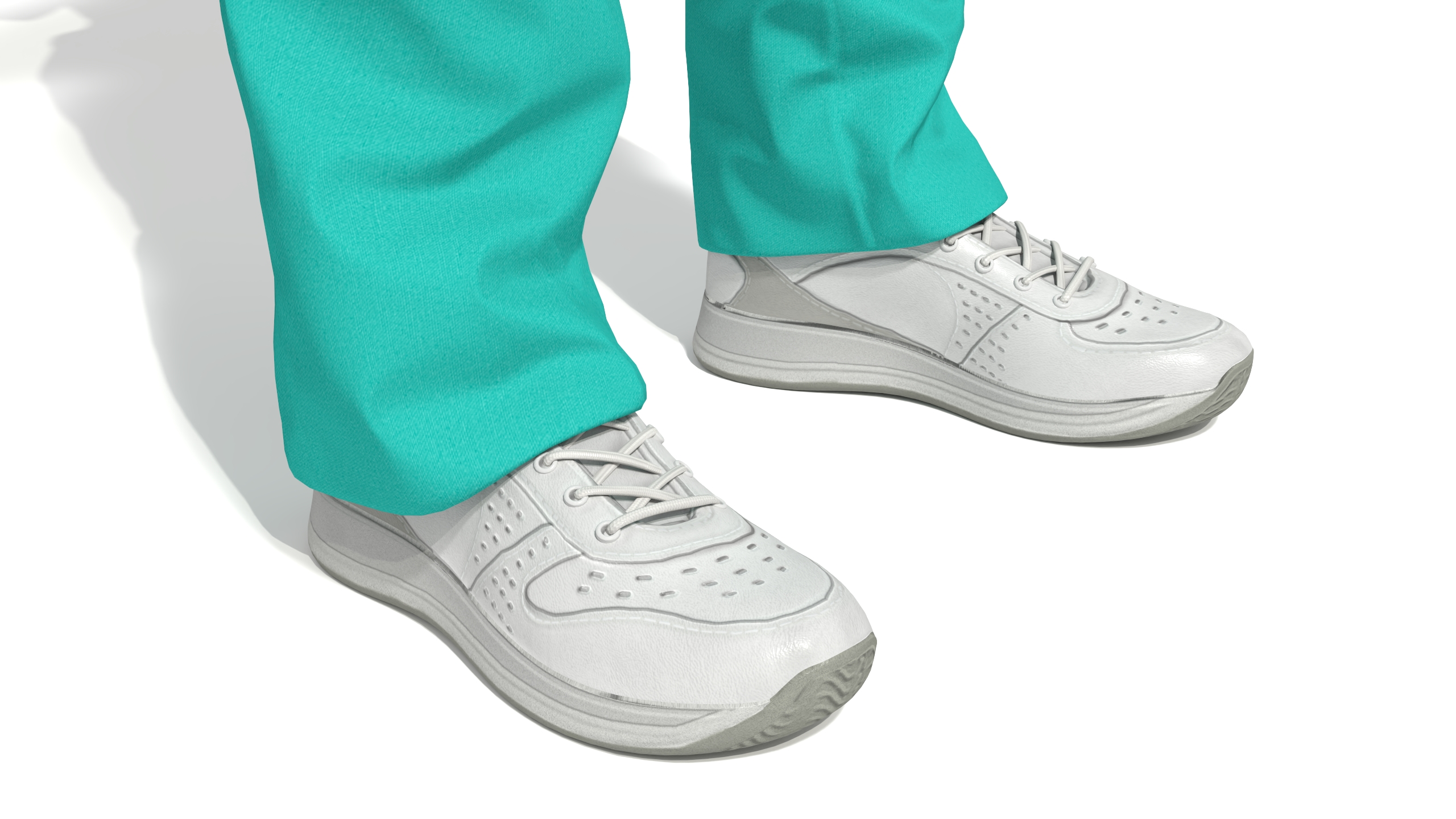 Female Surgeon Wearing Surgical Gown Fur Rigged 3D
