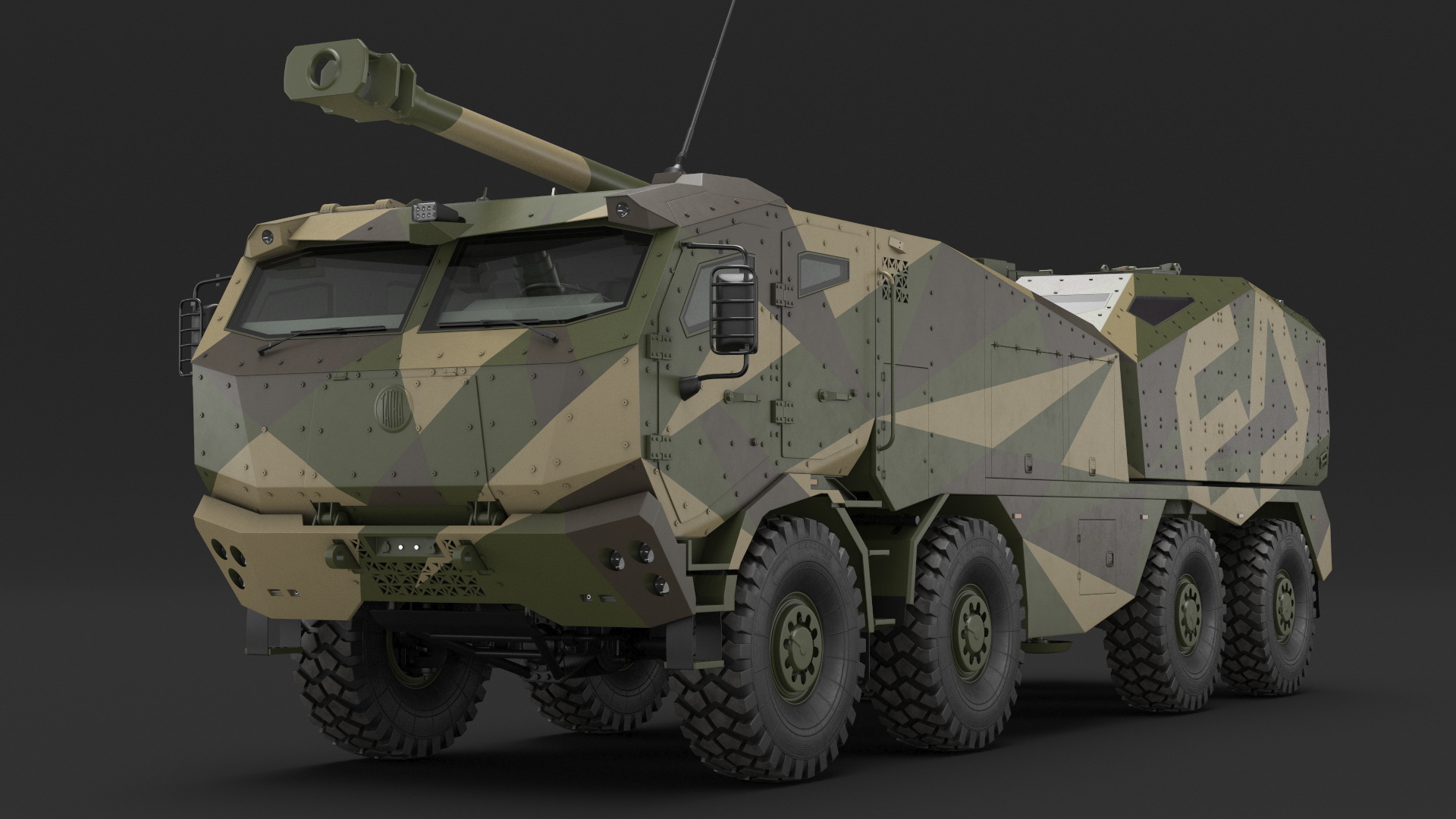 Morana Self-Propelled Howitzer Gun 3D model