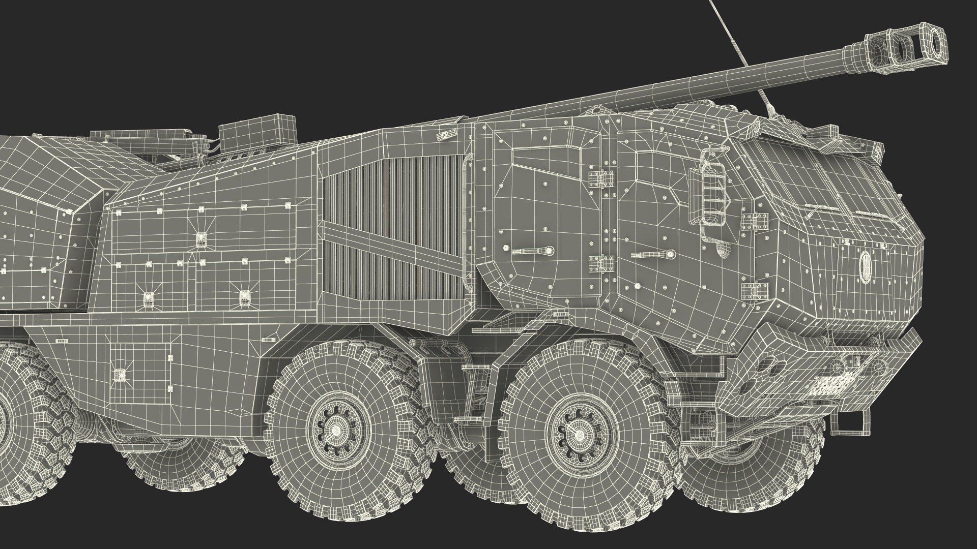 Morana Self-Propelled Howitzer Gun 3D model