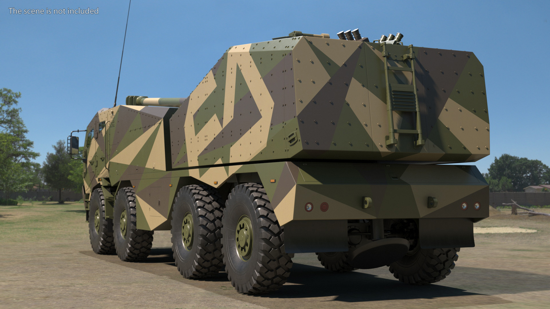 Morana Self-Propelled Howitzer Gun 3D model
