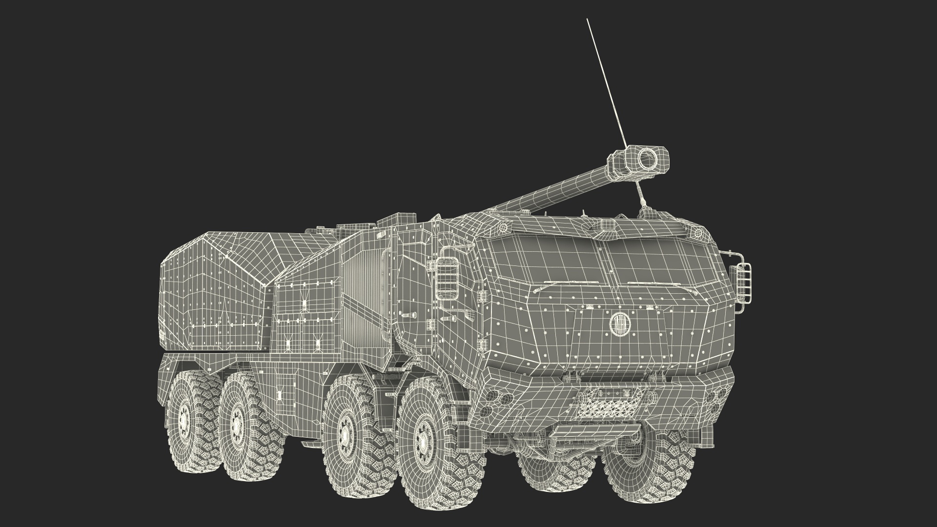Morana Self-Propelled Howitzer Gun 3D model