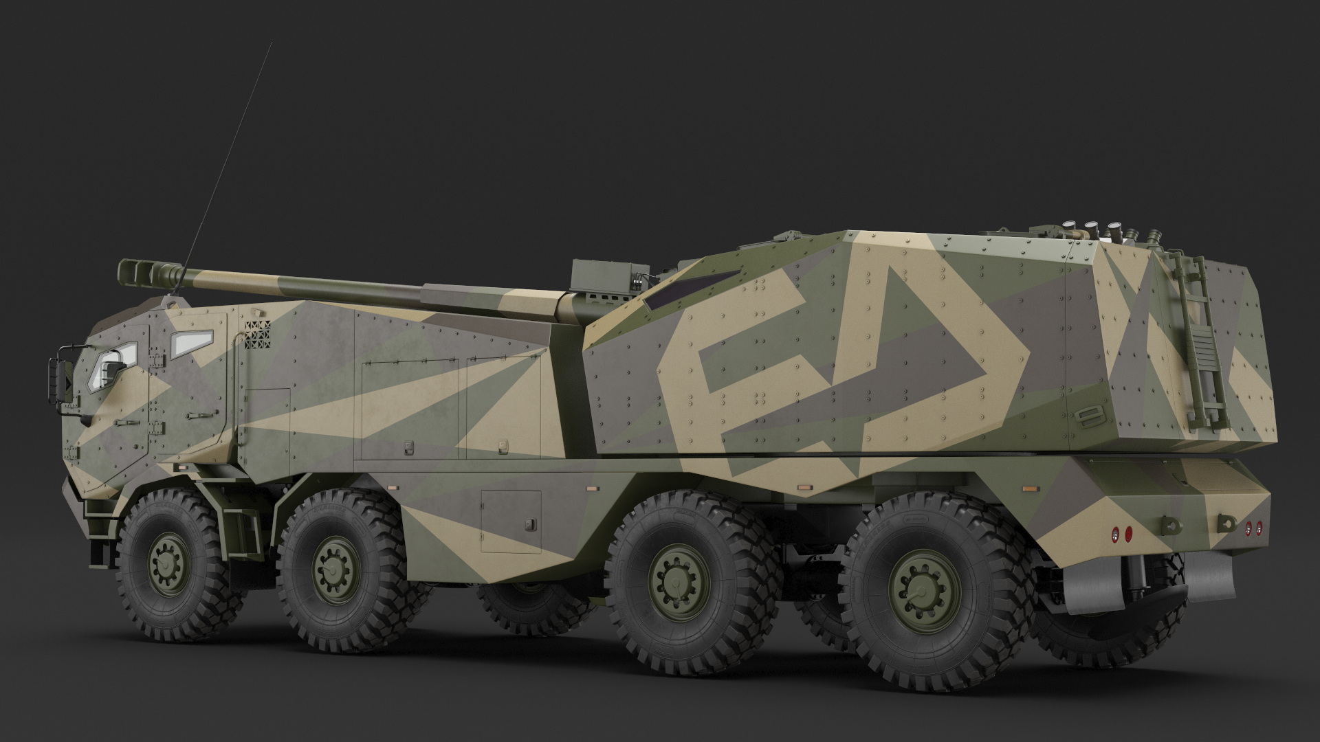 Morana Self-Propelled Howitzer Gun 3D model