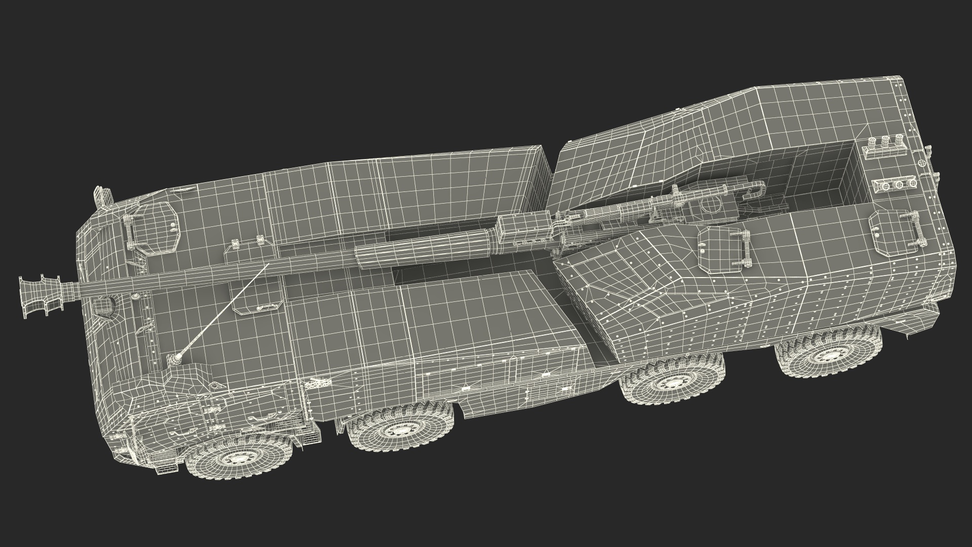 Morana Self-Propelled Howitzer Gun 3D model