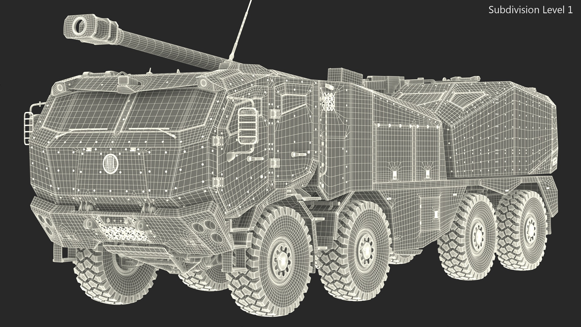 Morana Self-Propelled Howitzer Gun 3D model