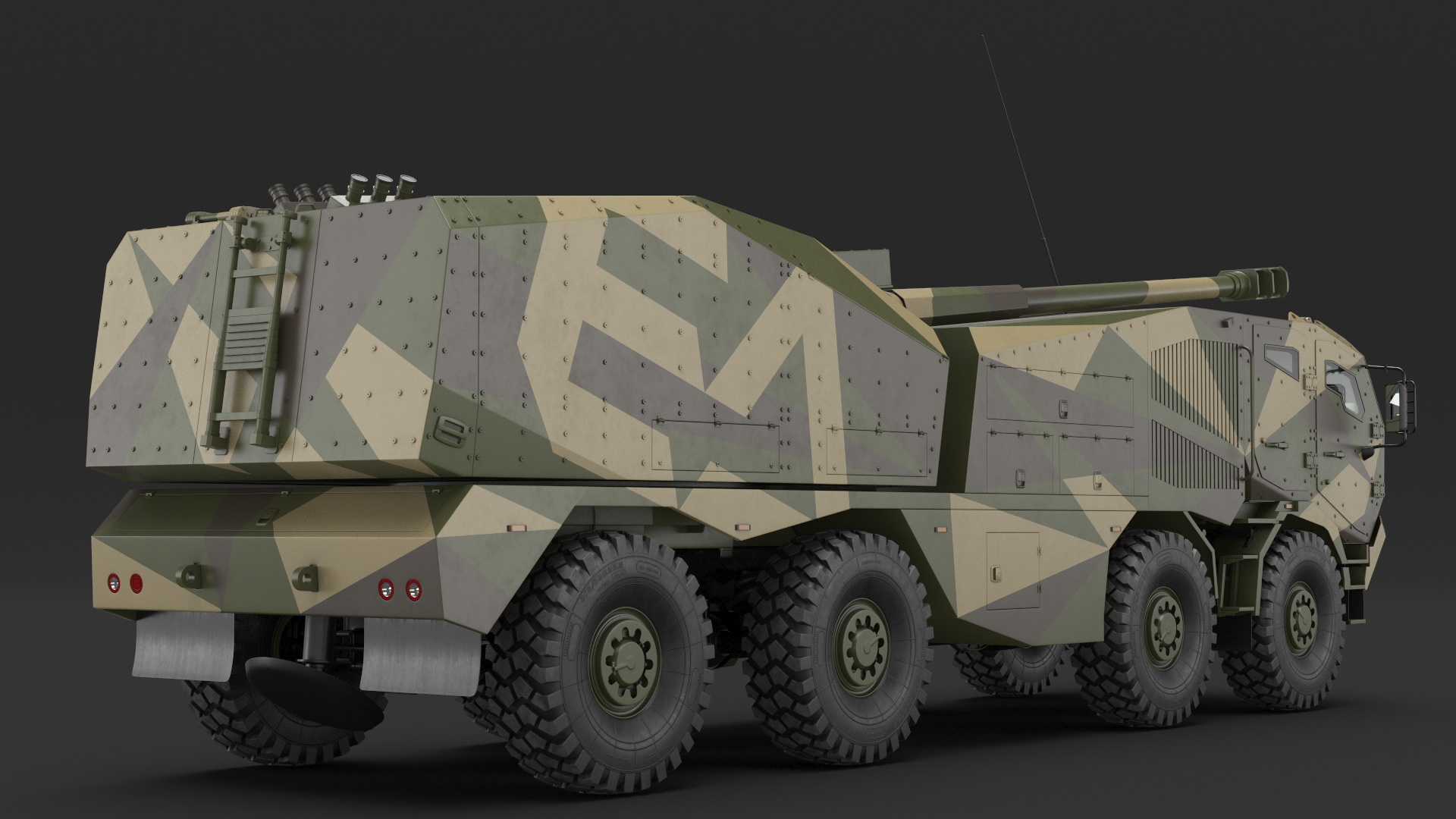 Morana Self-Propelled Howitzer Gun 3D model