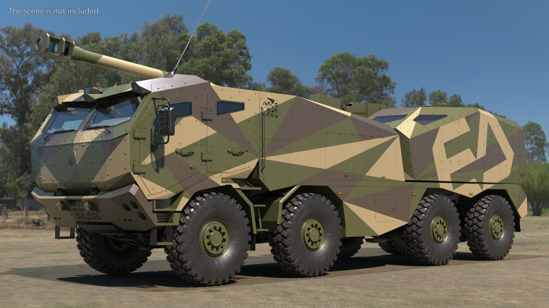 Morana Self-Propelled Howitzer Gun 3D model