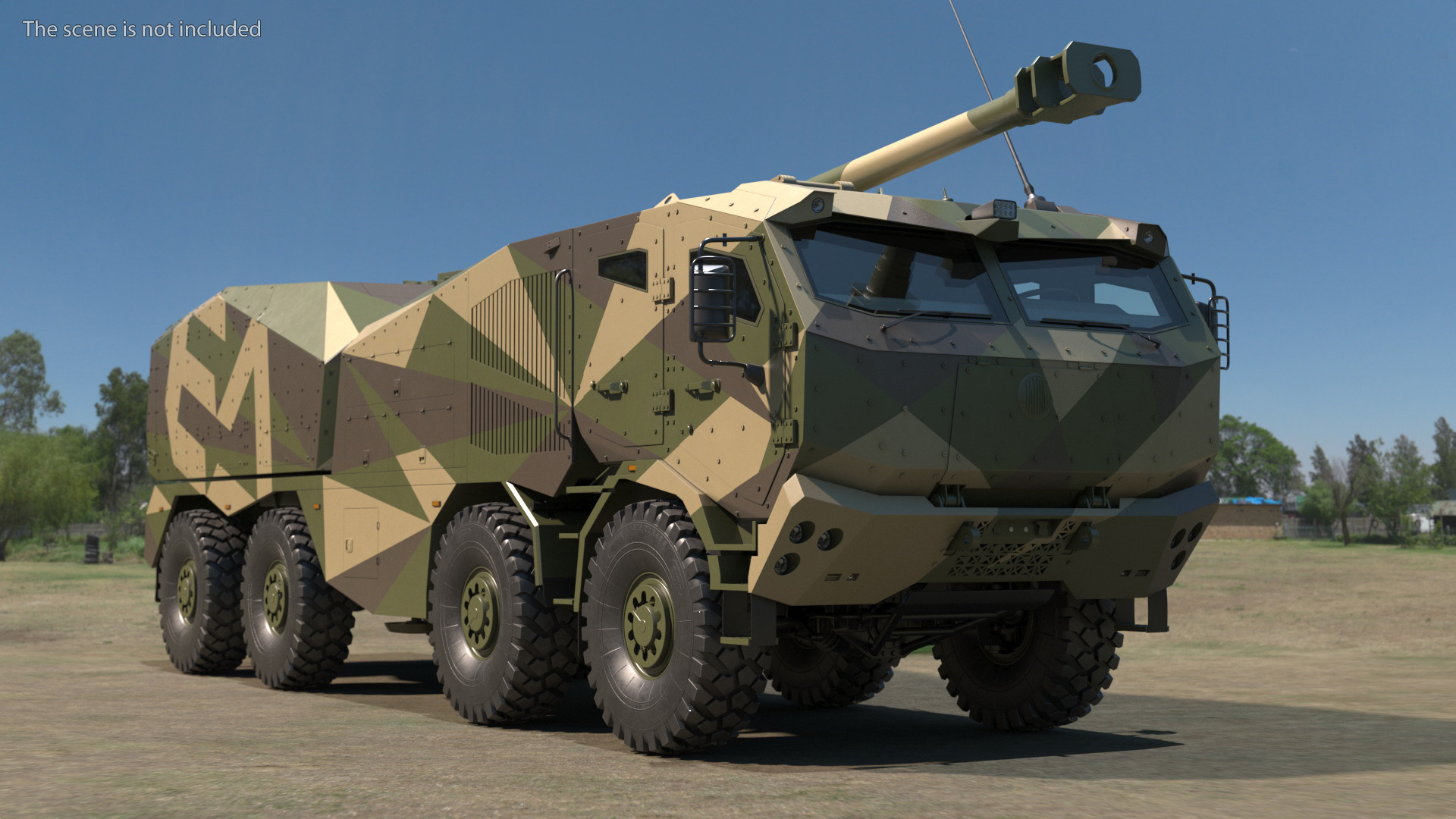 Morana Self-Propelled Howitzer Gun 3D model