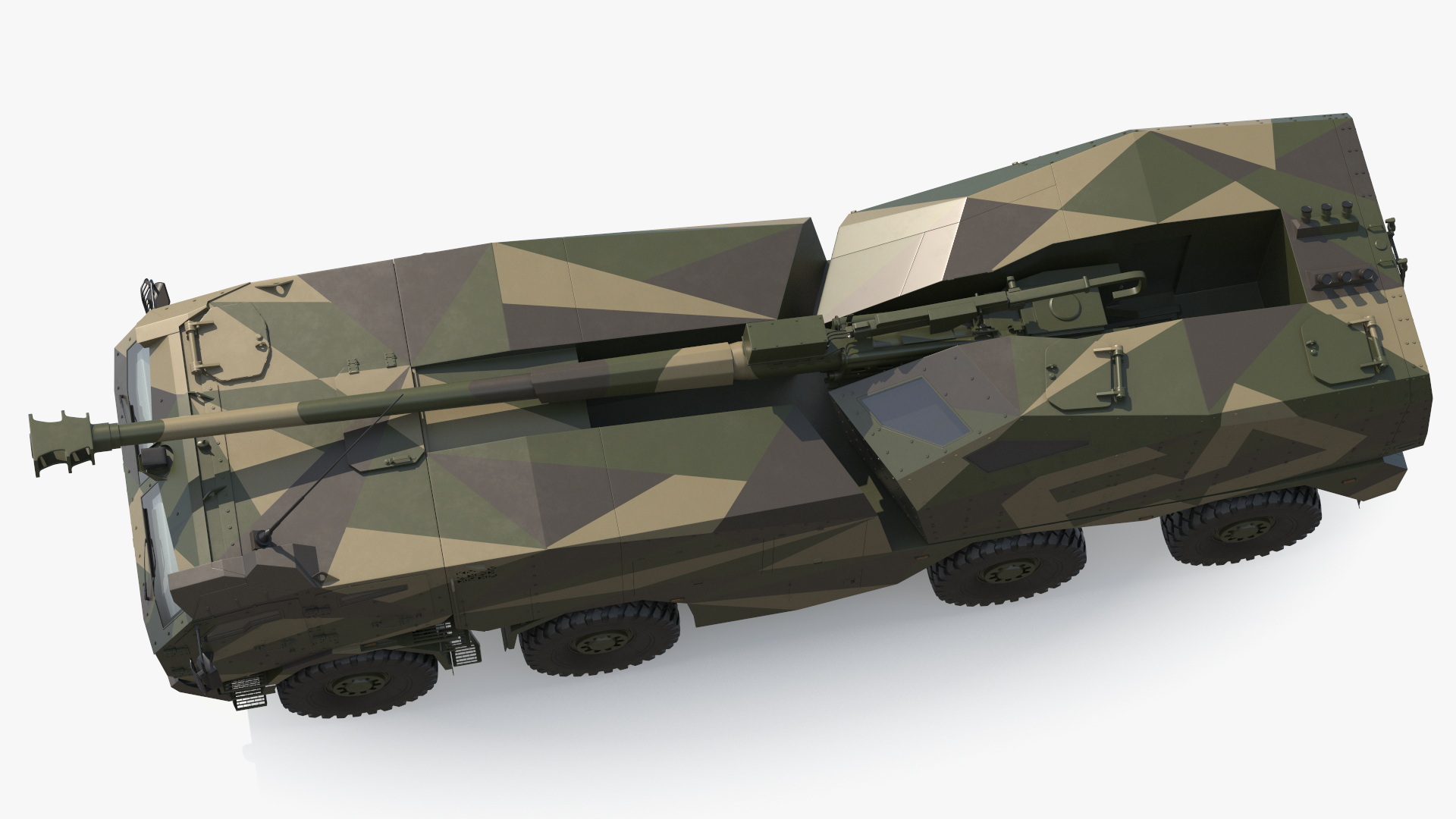 Morana Self-Propelled Howitzer Gun 3D model