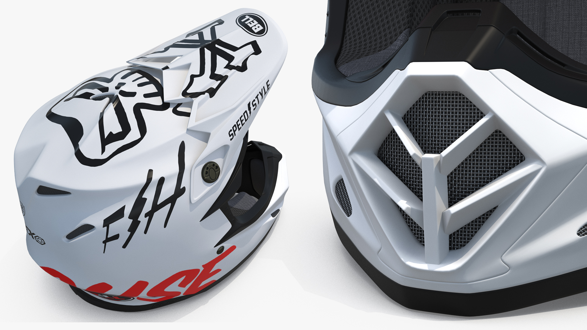 Motorcycle Helmet Bell 3D
