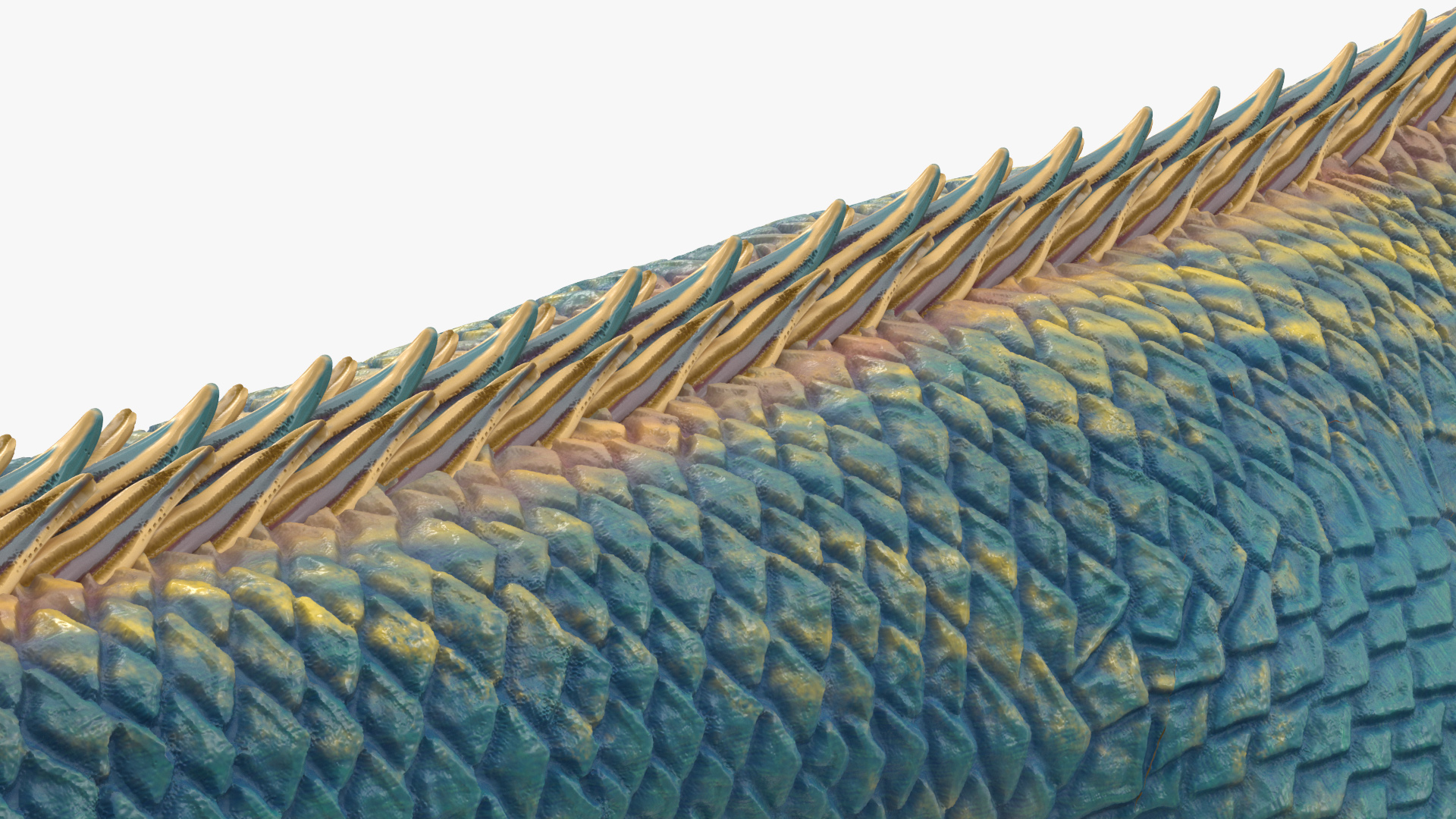 3D Chinese Mythical Dragon Blue model