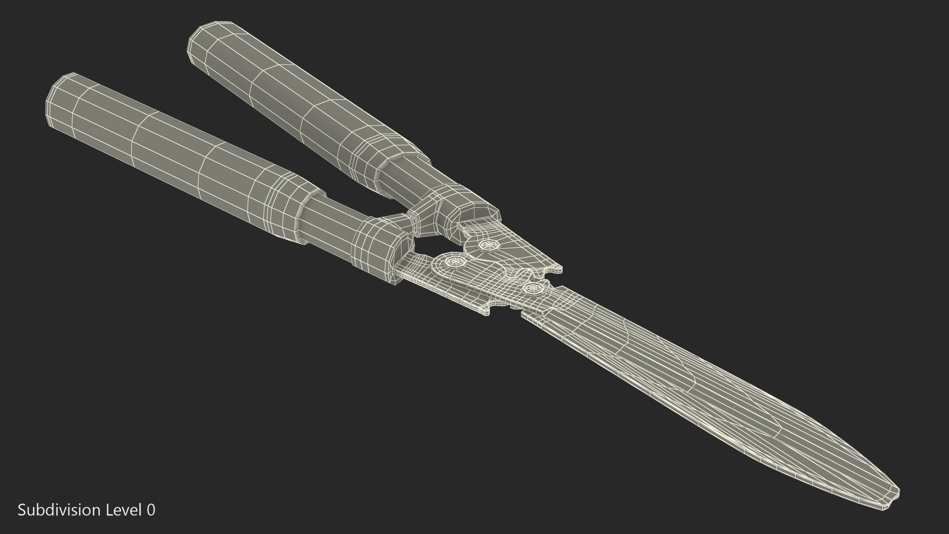 Garden Hedge Shears 3D model
