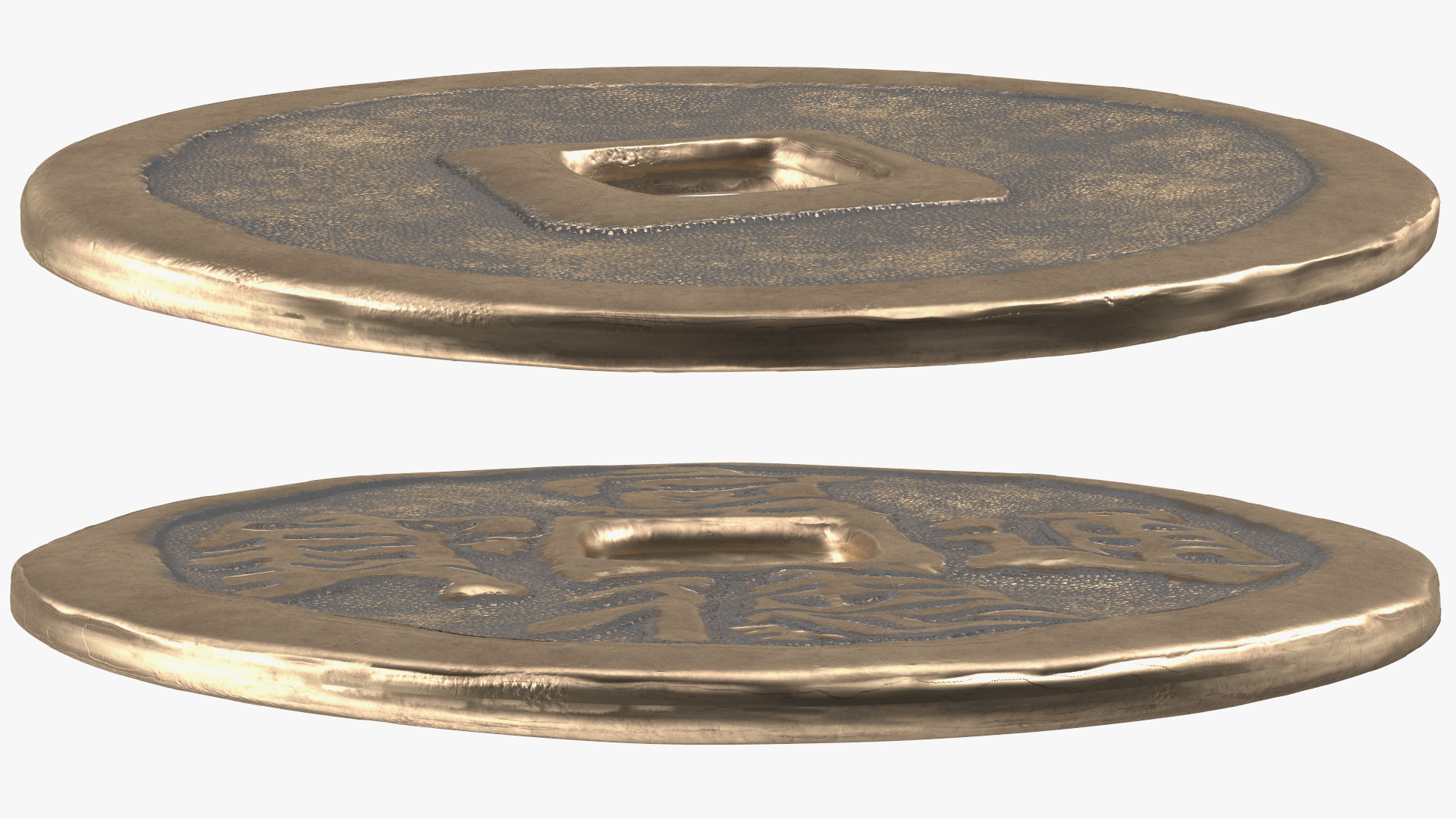 3D model Ancient China Ming Dynasty Xuan De Tong Bao Bronze