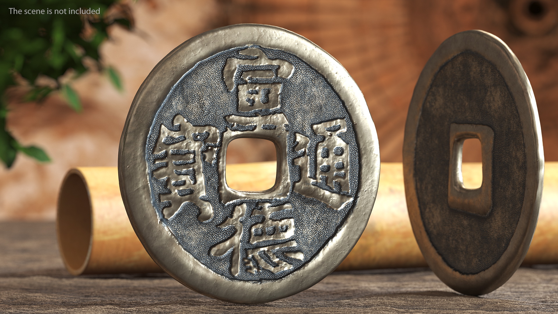 3D model Ancient China Ming Dynasty Xuan De Tong Bao Bronze