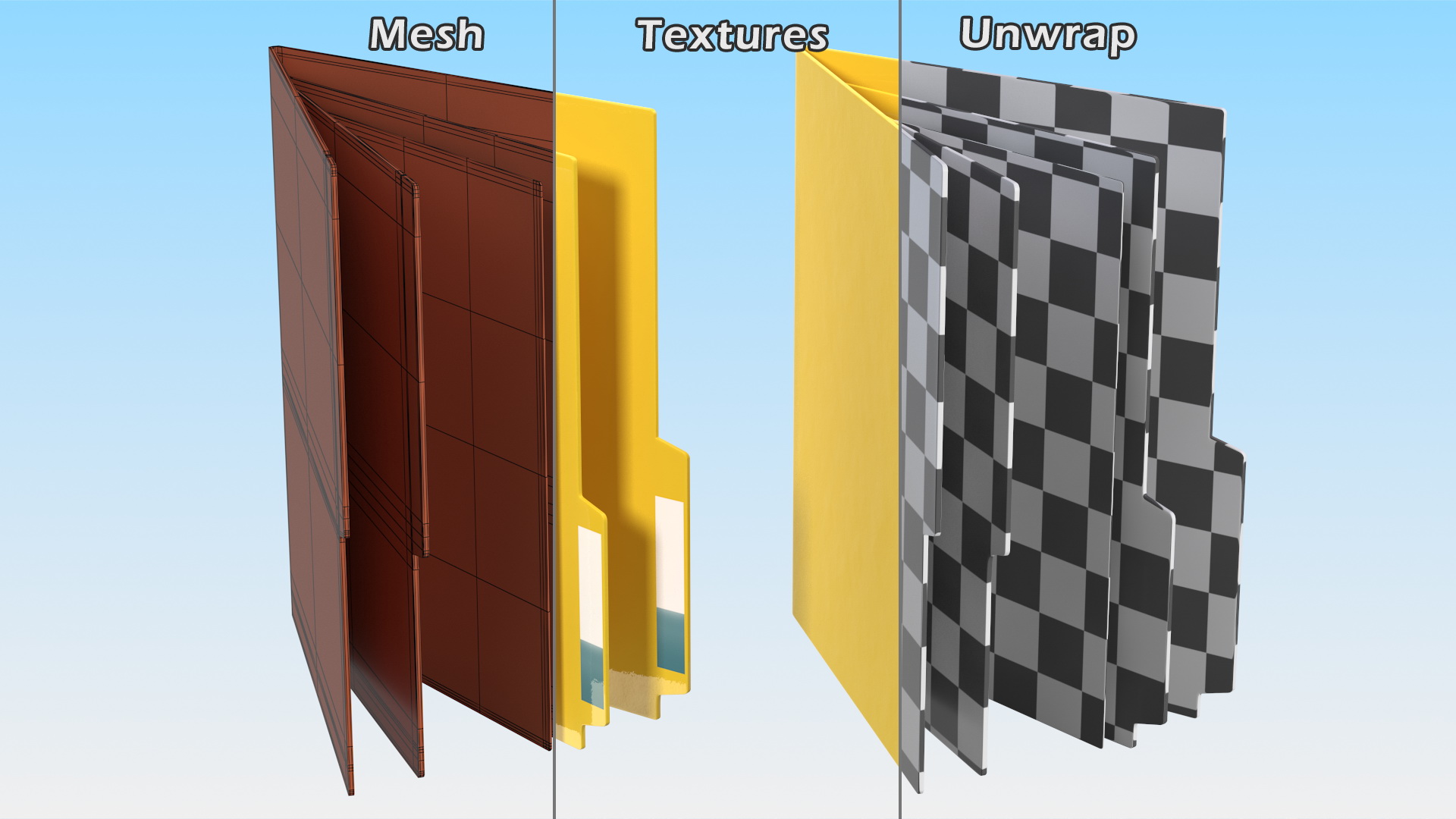 3D model Computer Folder Icon