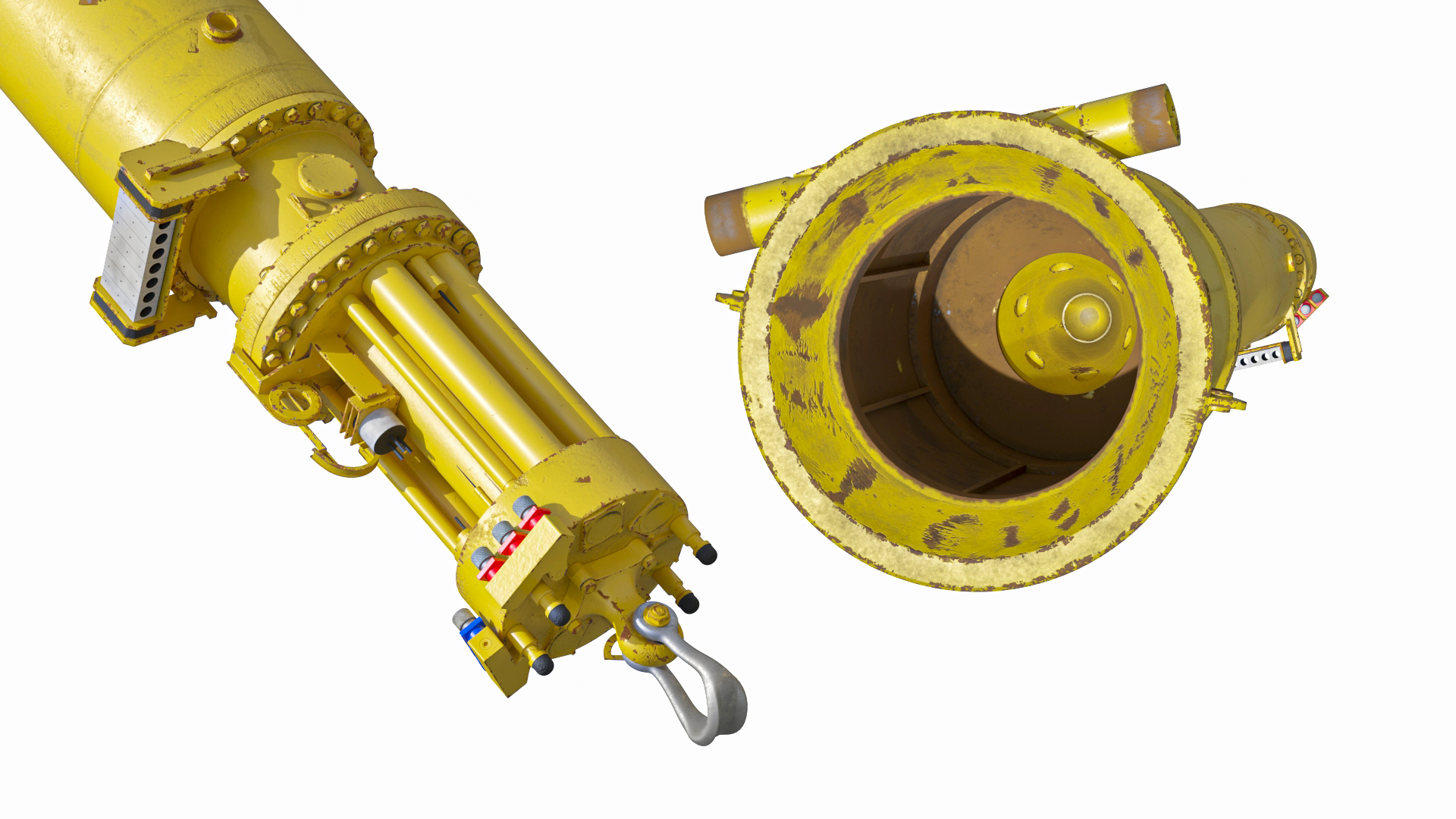 Marine Hydraulic Pile Hammer Old 3D