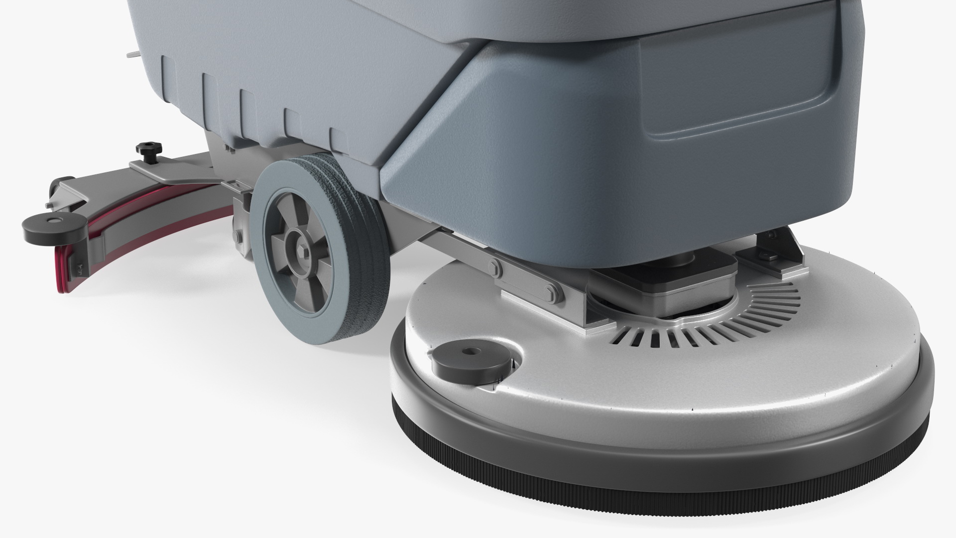 3D Industrial Floor Scrubber Machine Grey model