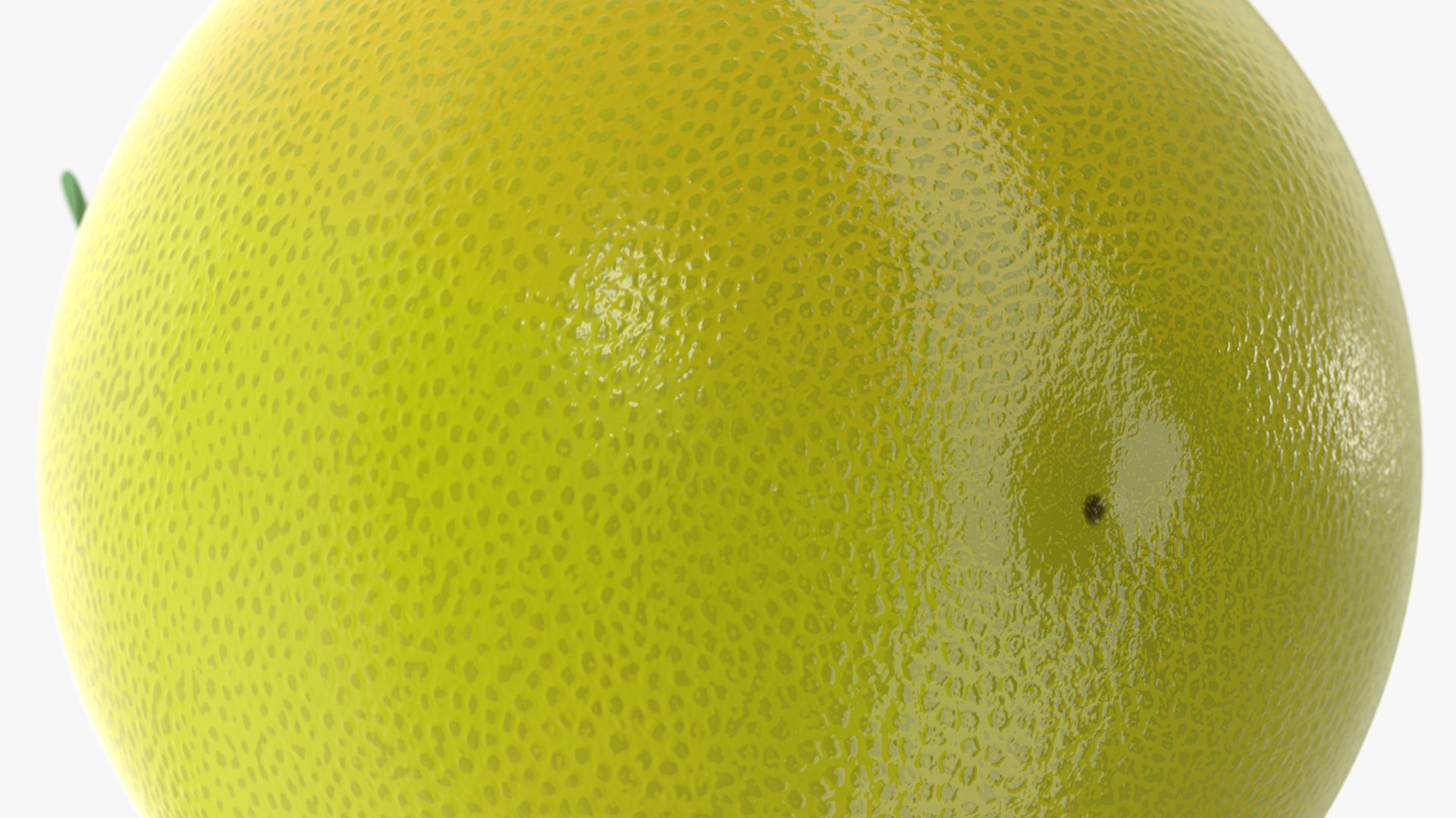 3D Pomelo Citrus Fruit Yellow