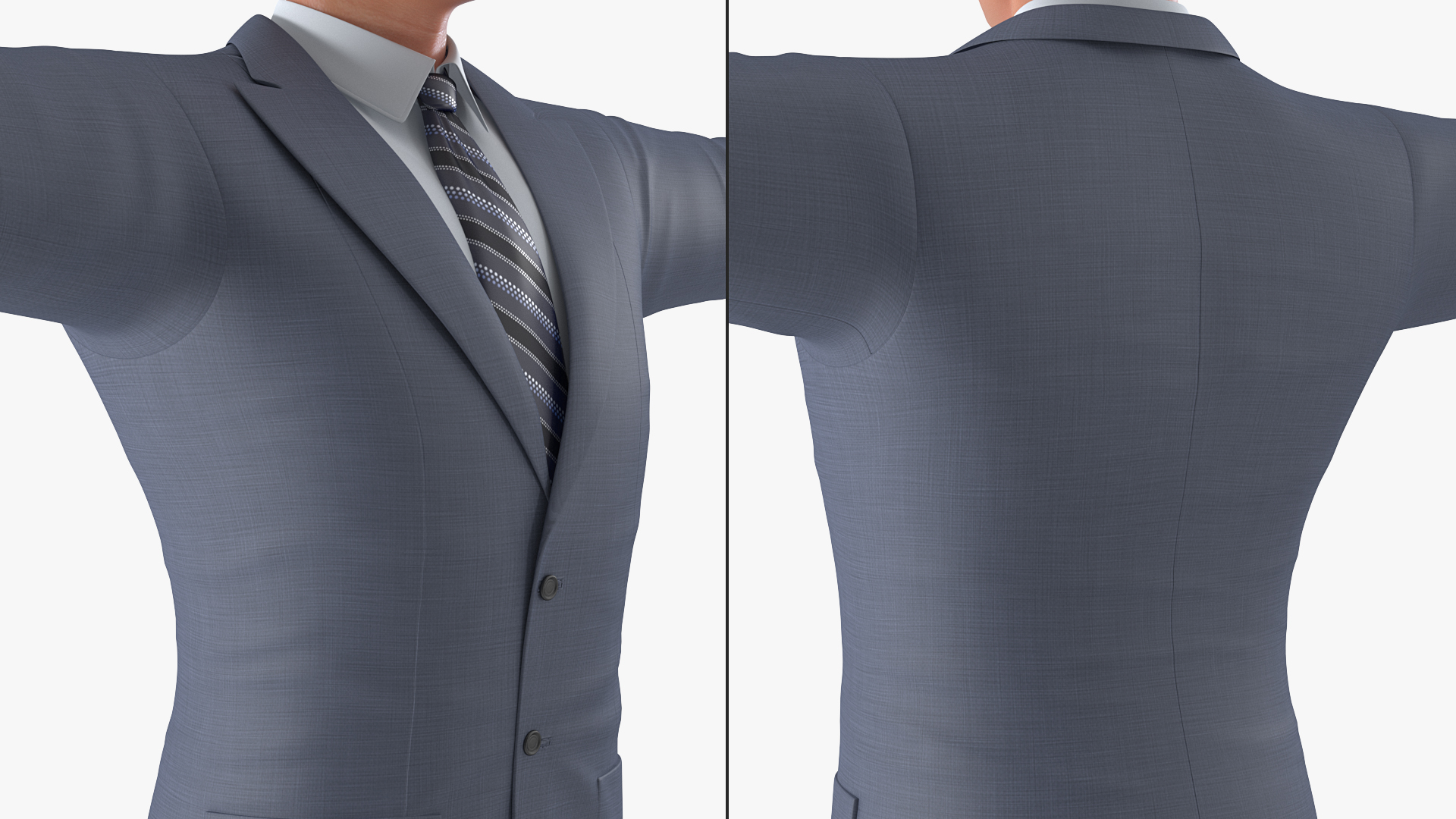 Man in Business Suit T-Pose 3D