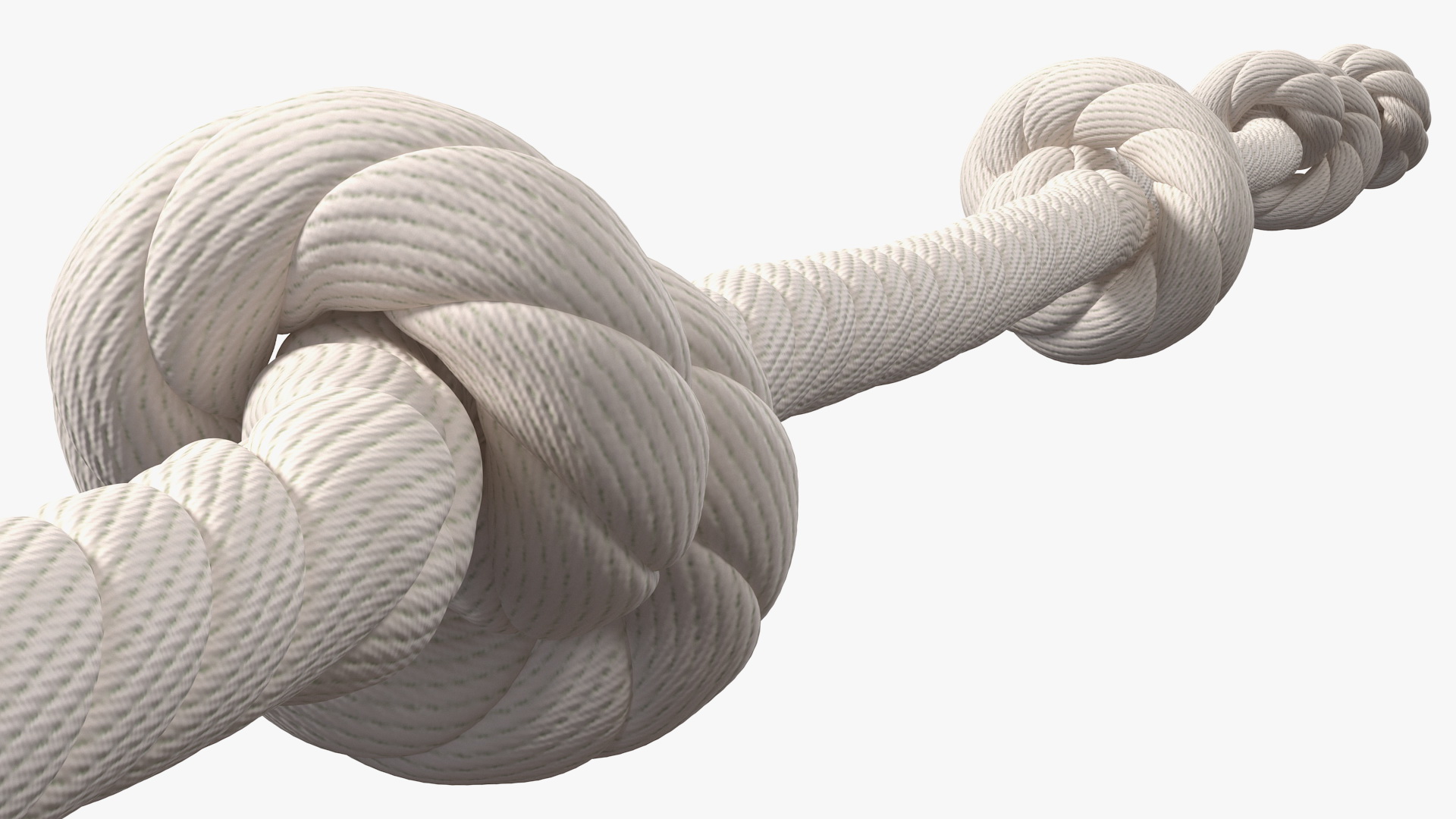 3D Knotted Climbing Rope