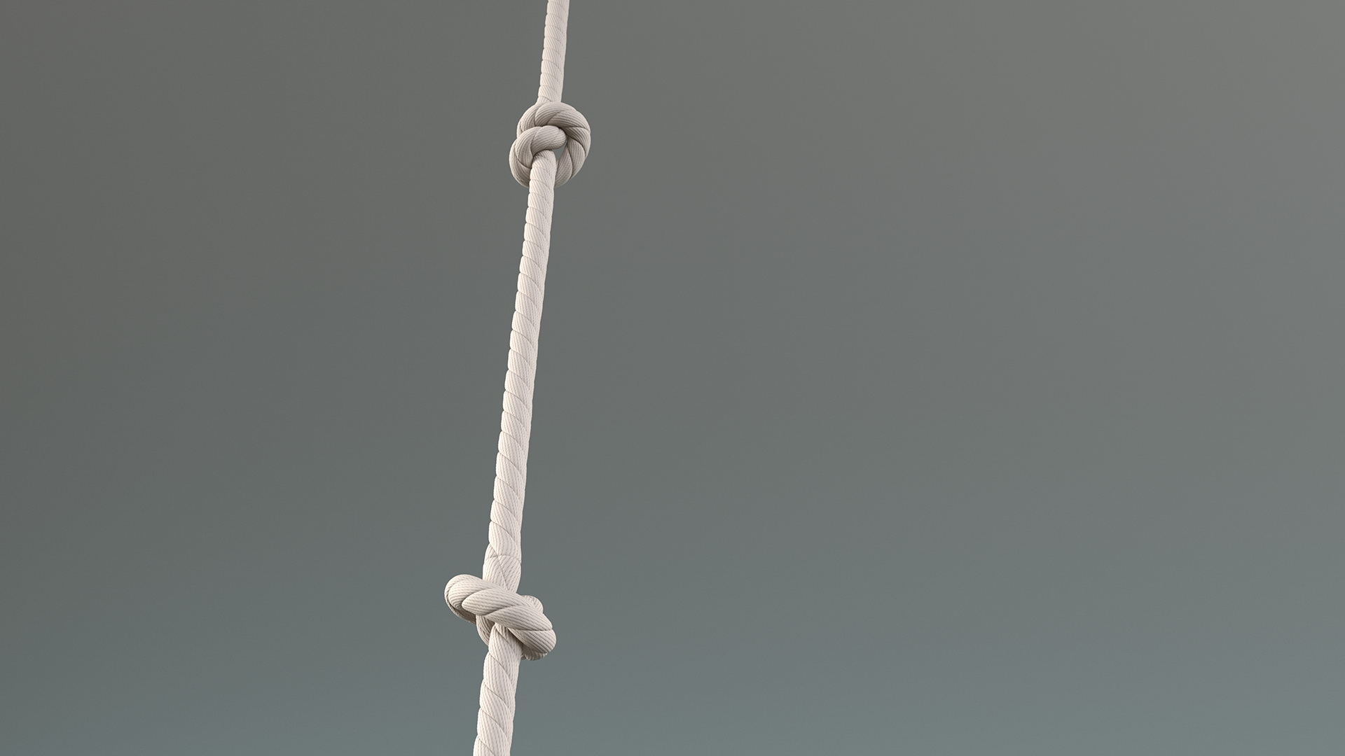 3D Knotted Climbing Rope