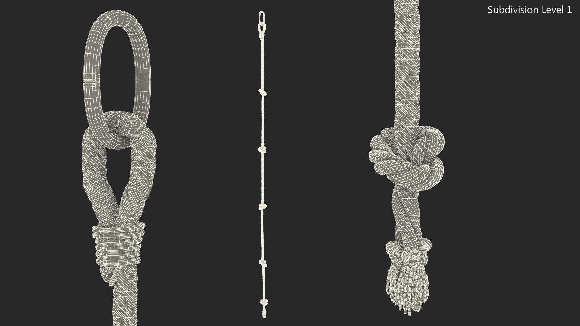 3D Knotted Climbing Rope