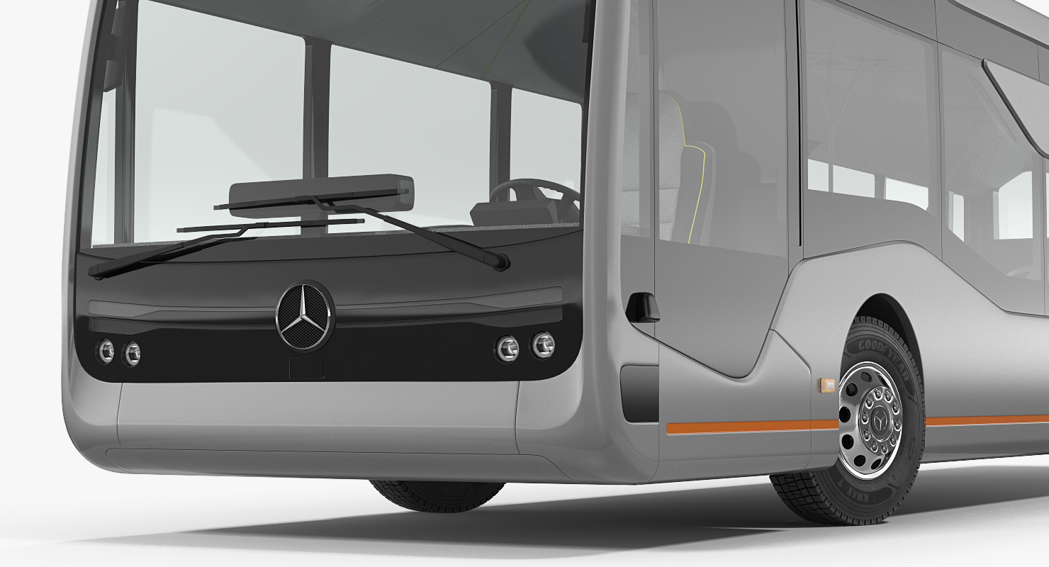 3D Mercedes Future Bus Rigged
