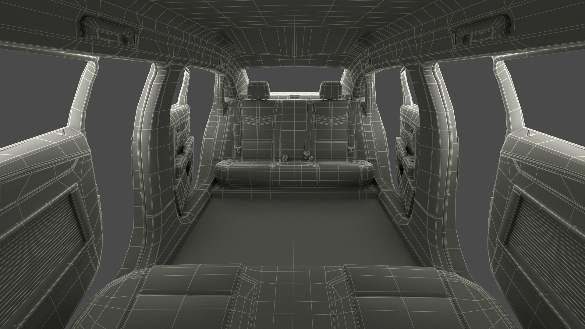 Cadillac Six Door Limousine 3D