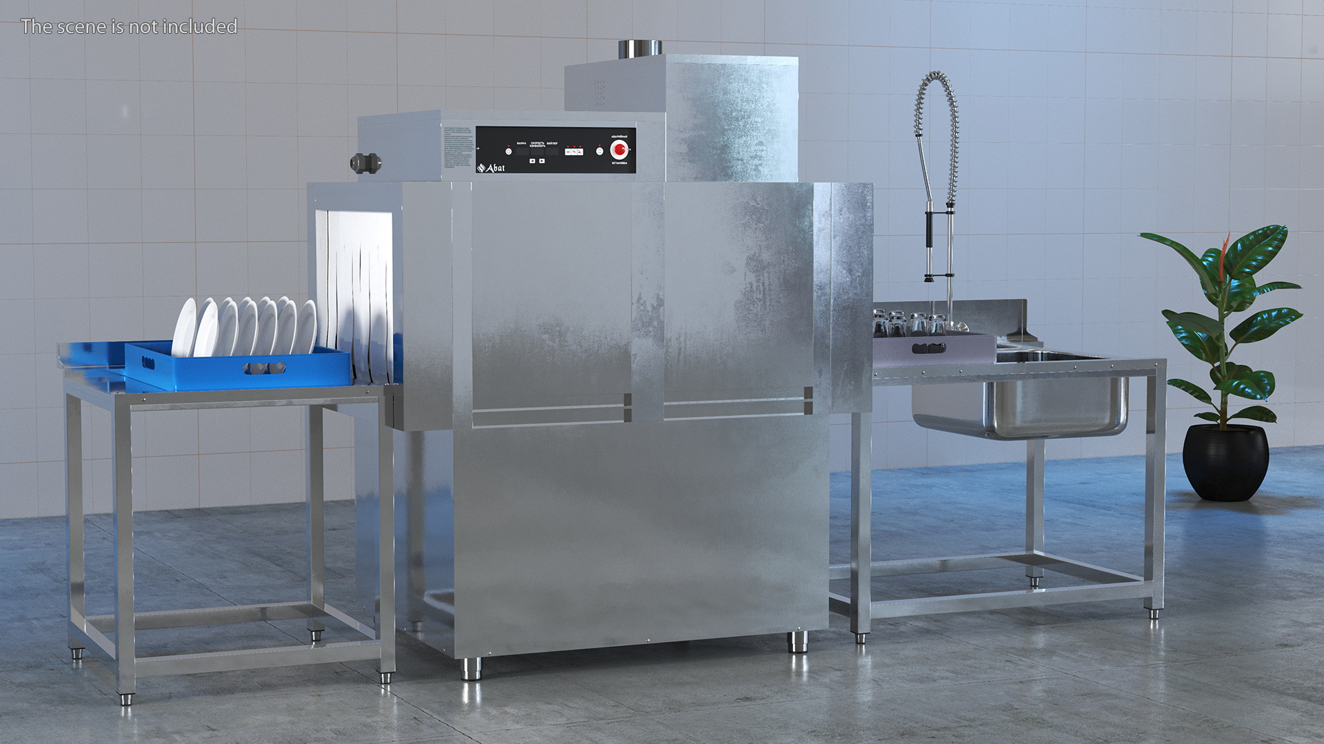 3D Conveyor Style Commercial Dishwasher