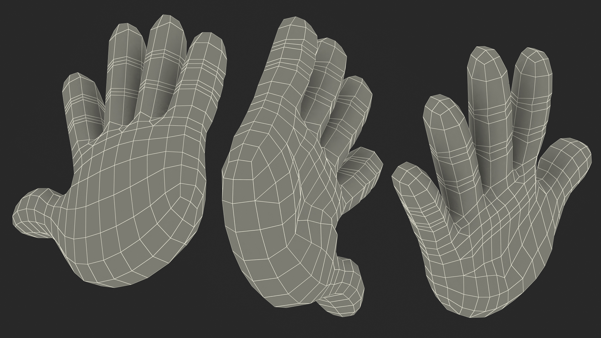 3D Hand with Fingers Splayed Emoji