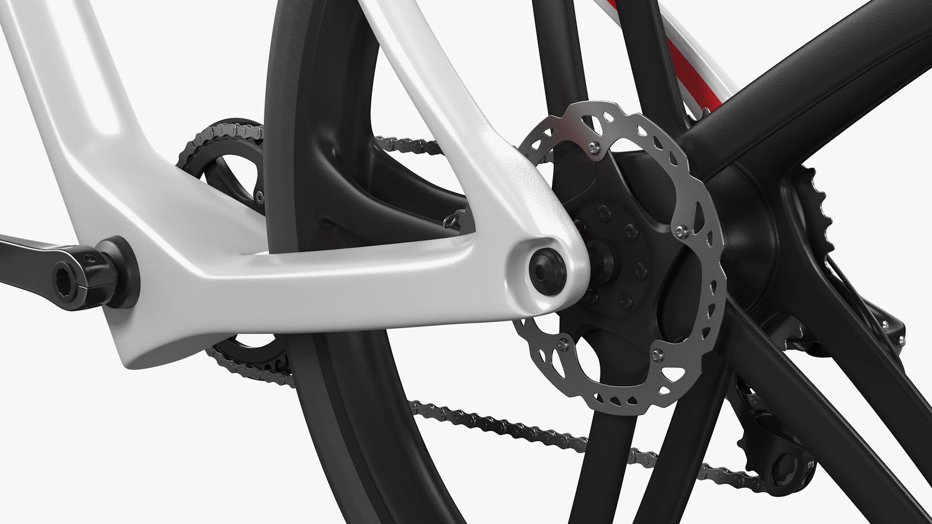 3D Carbon Electric Road Bike White